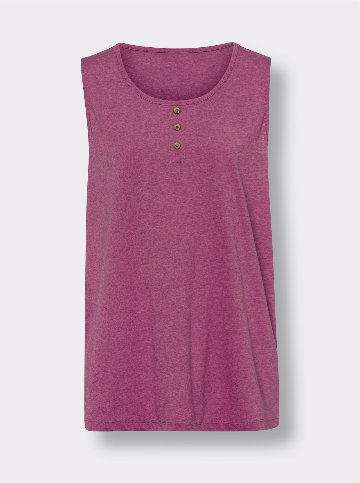 Lange top - magenta gemêleerd