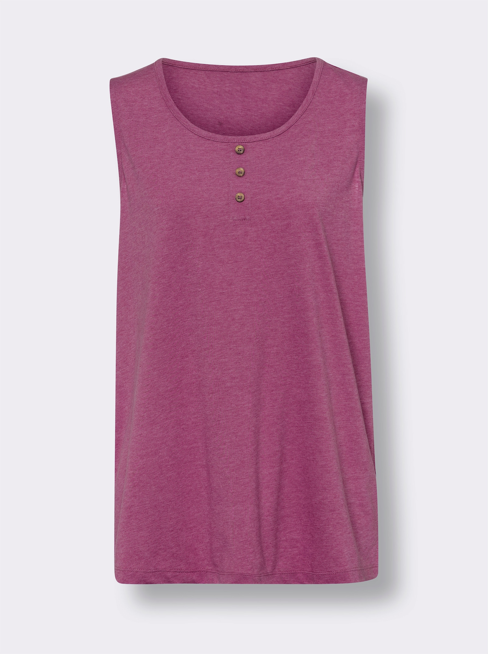 Longtop in A-Form - magenta-meliert