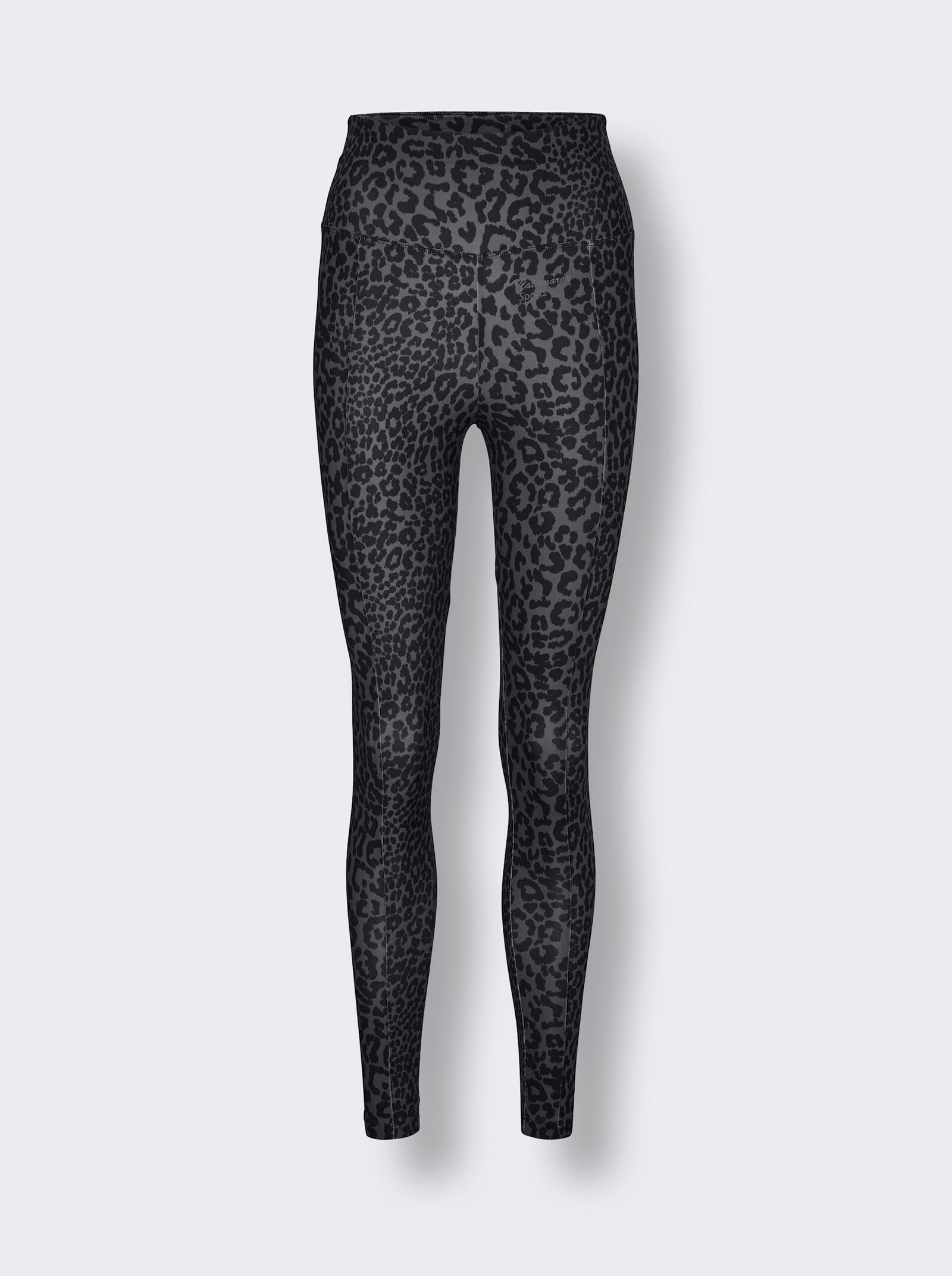 Catamaran Sports Leggings mit breitem Rundum-Dehnbund - anthrazit-schwarz-bedruckt