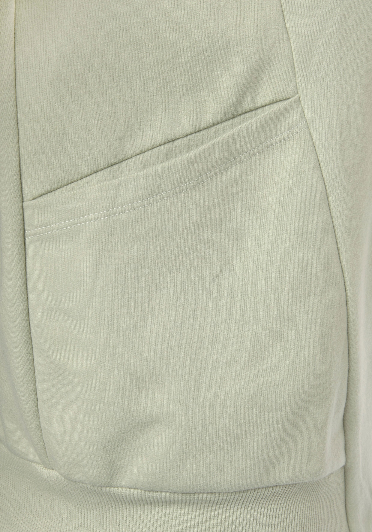 Sweatvest met capuchon - pistache