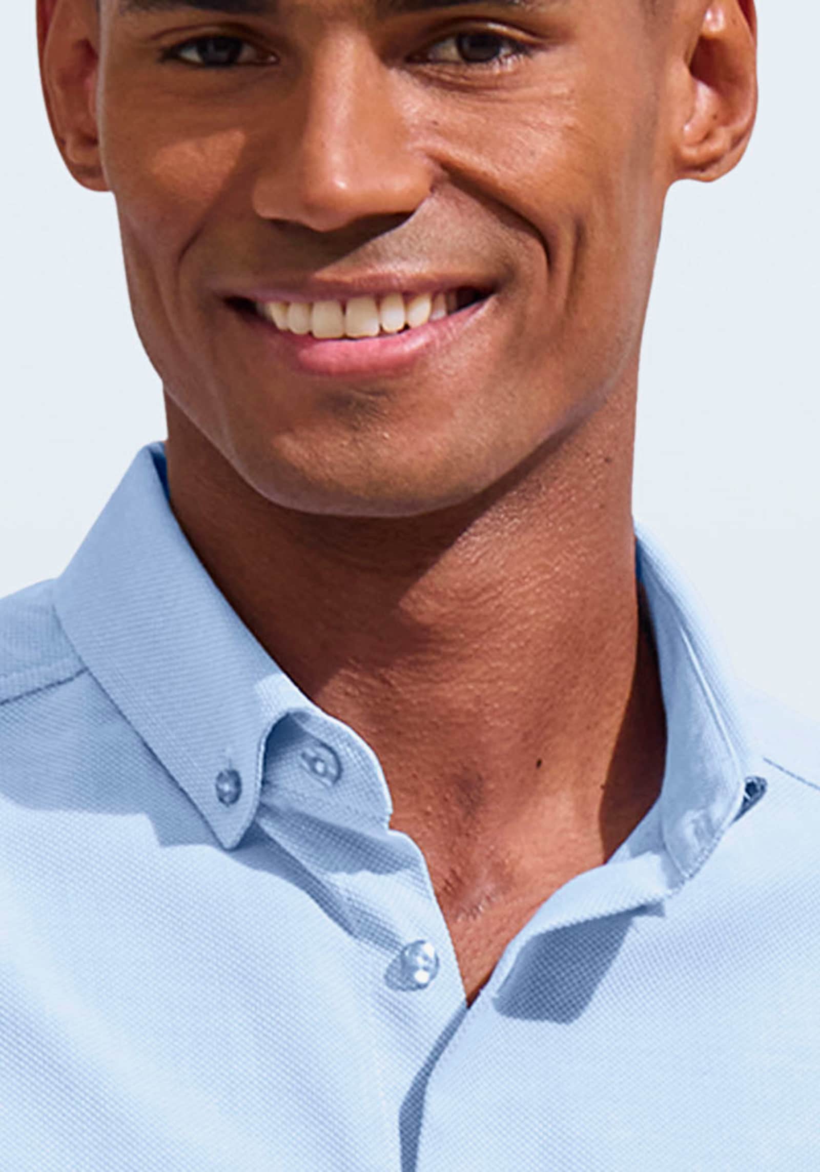 H.I.S Kurzarmhemd - hellblau