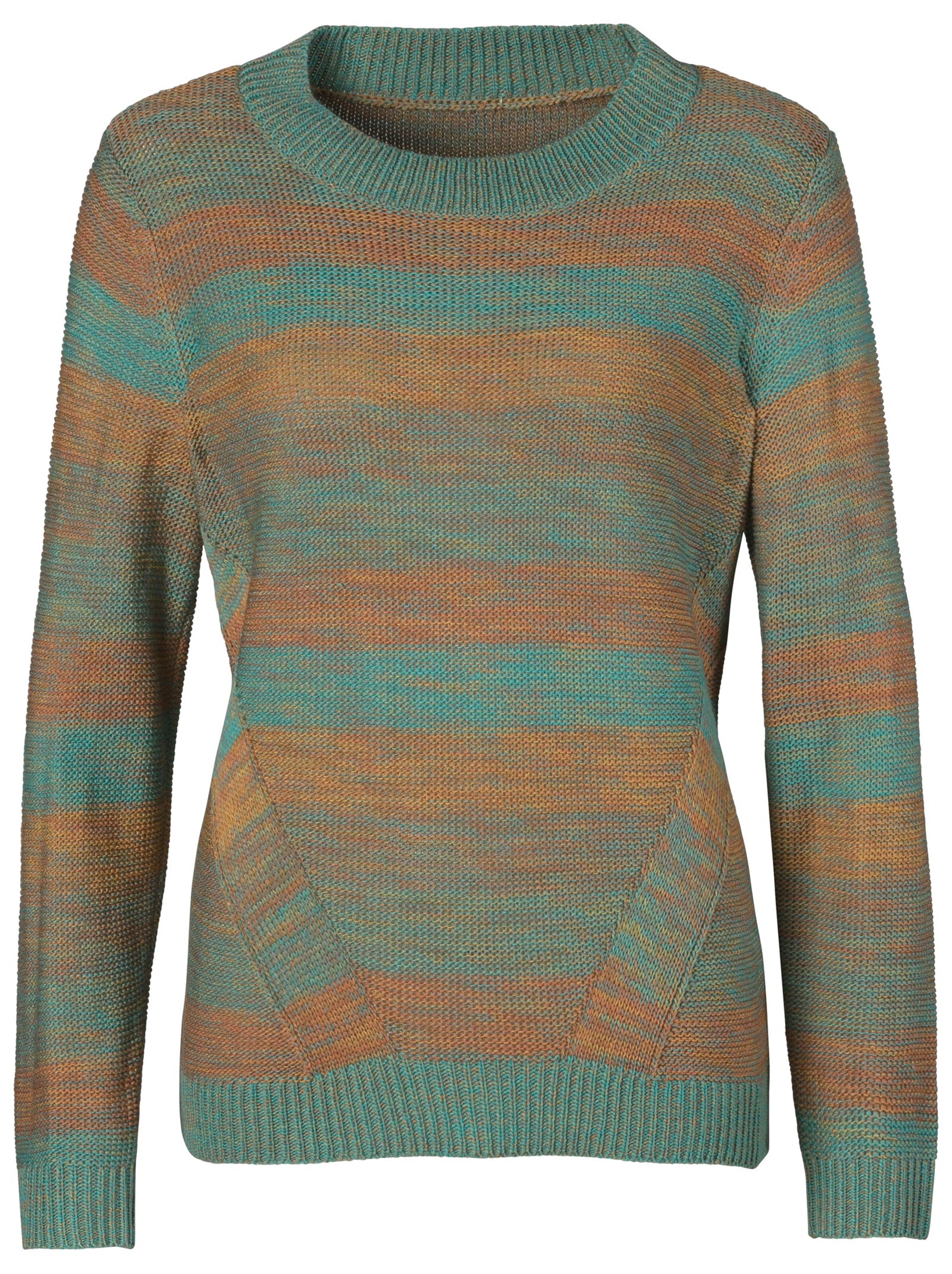 Pullover - grün-gestreift