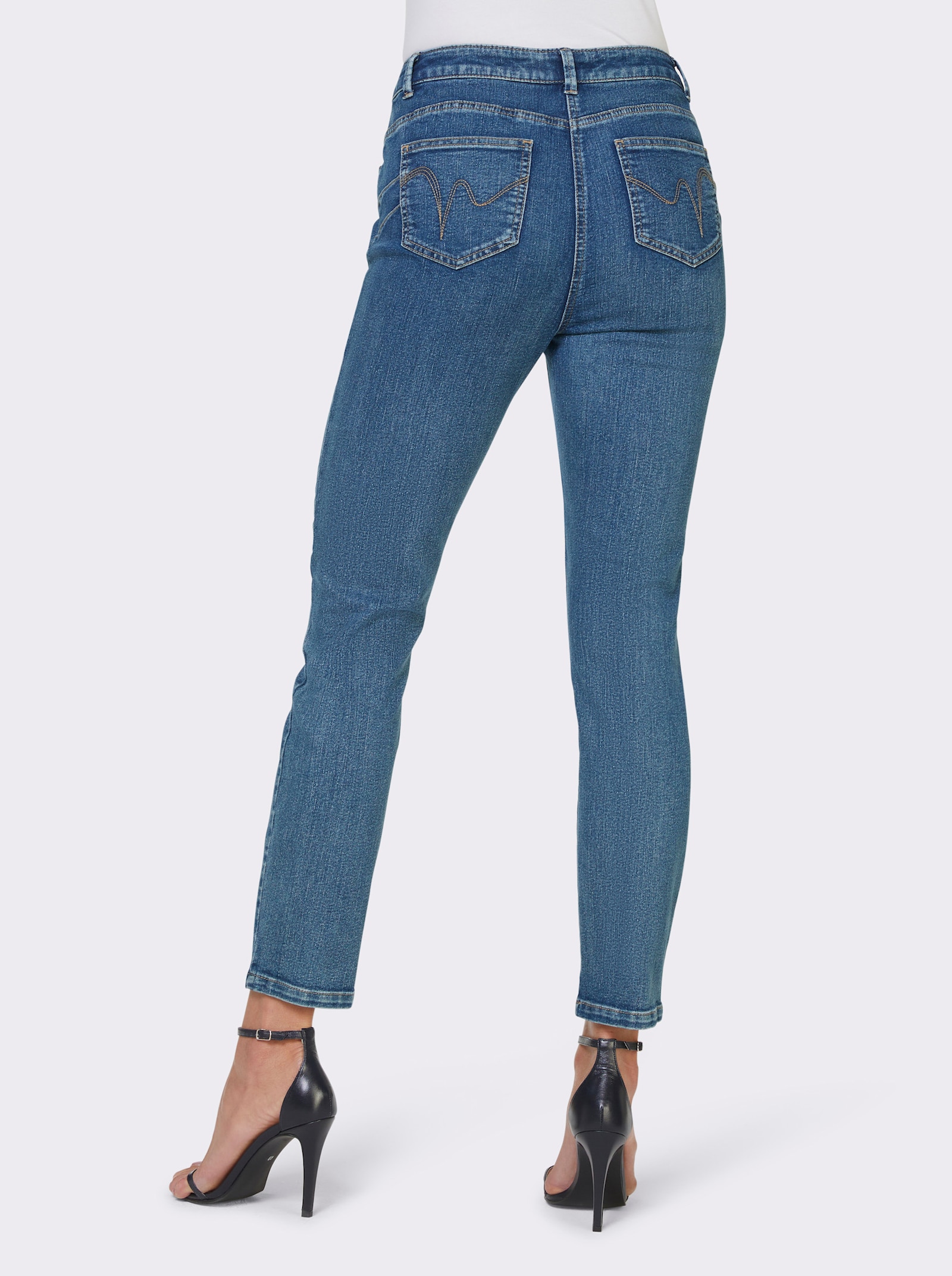 heine 7/8-jeans met push-up-effect - dark-blue