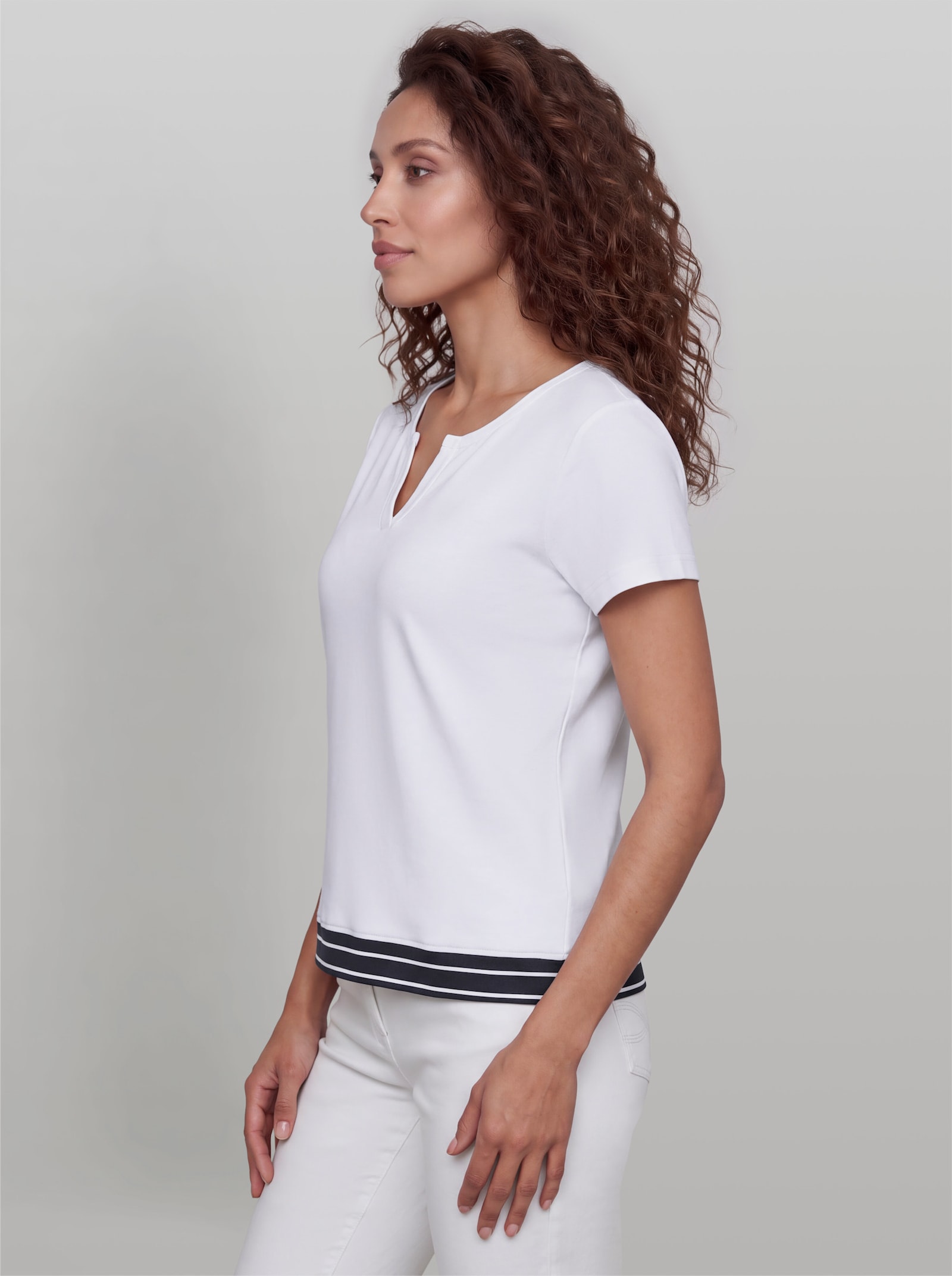 heine T-Shirt aus Baumwolle - weiß