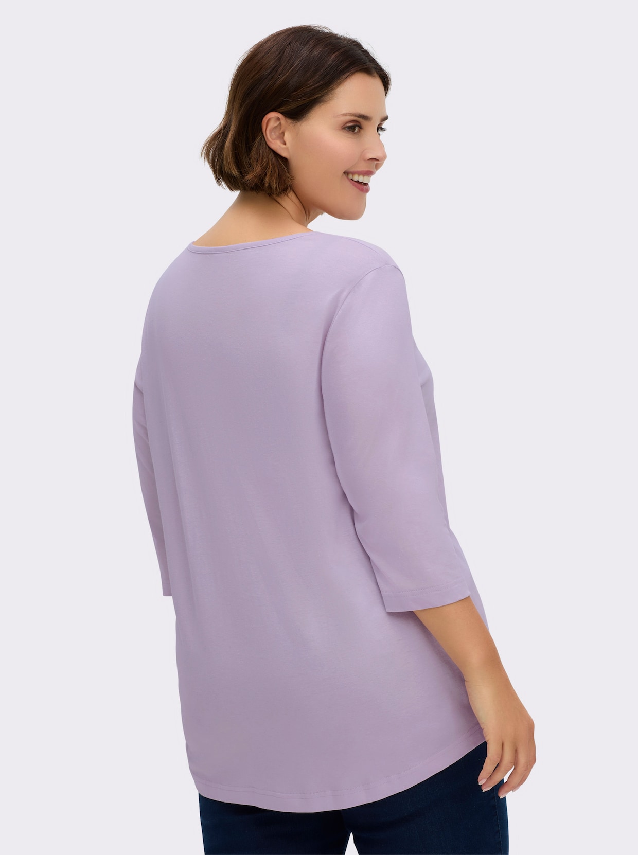 Longshirt - flieder + mint