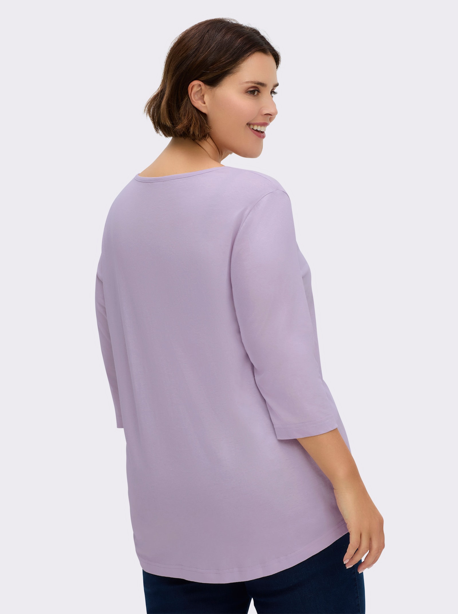 Longshirt in der 2-Stück-Packung - flieder + mint