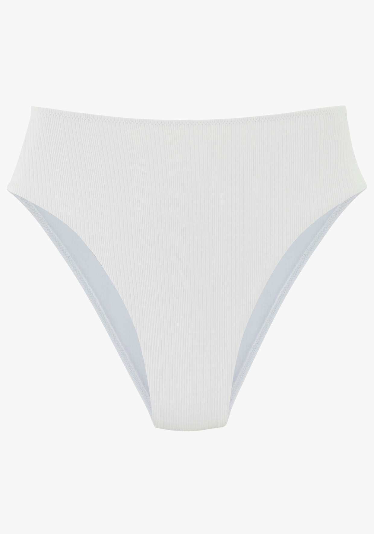 Bas de maillot de bain taille haute - blanc