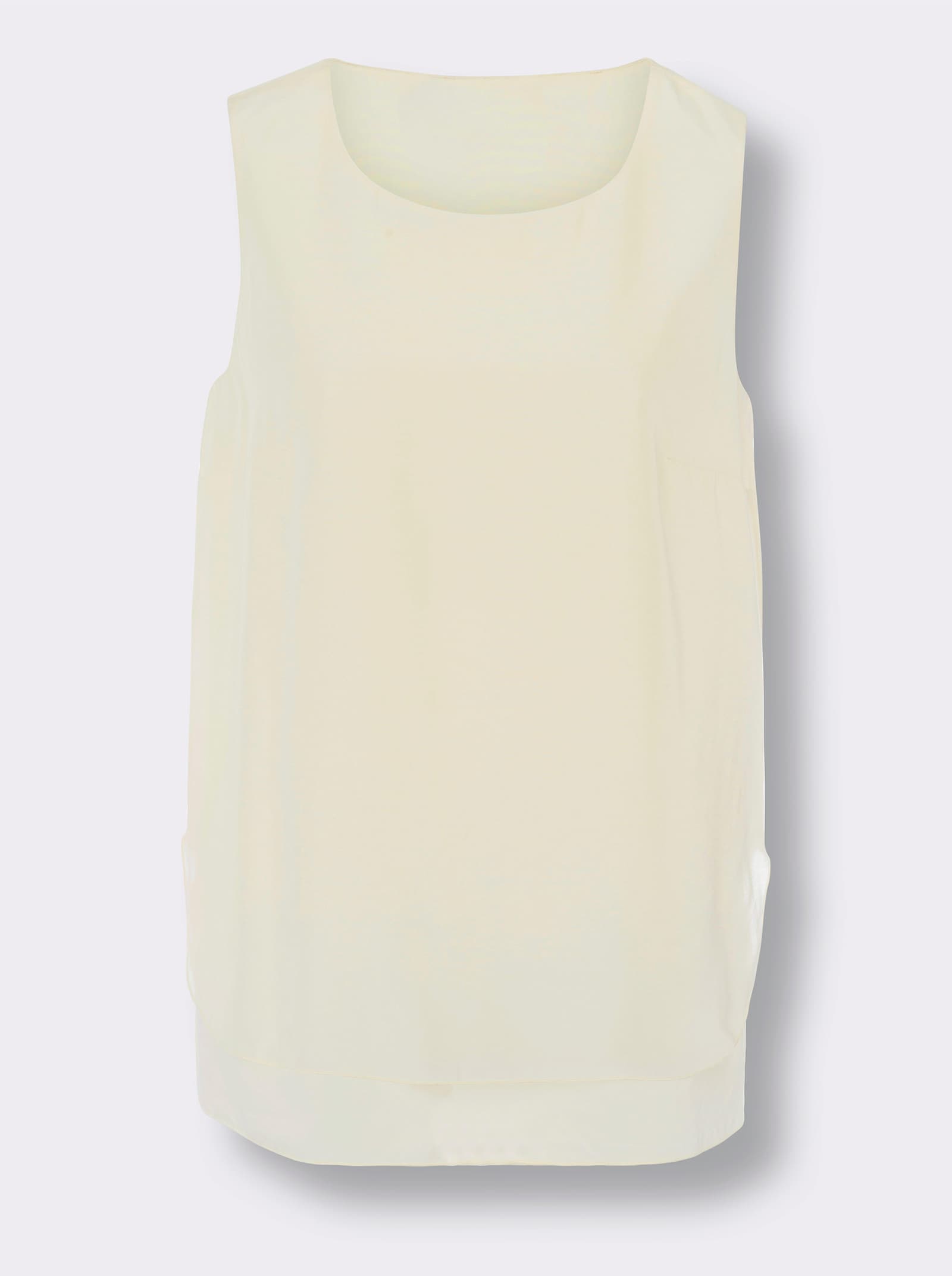 heine Blusentop in doppellagiger Verarbeitung - champagner