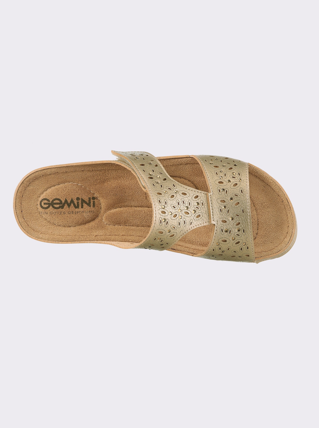 Gemini Pantolette - goldfarben