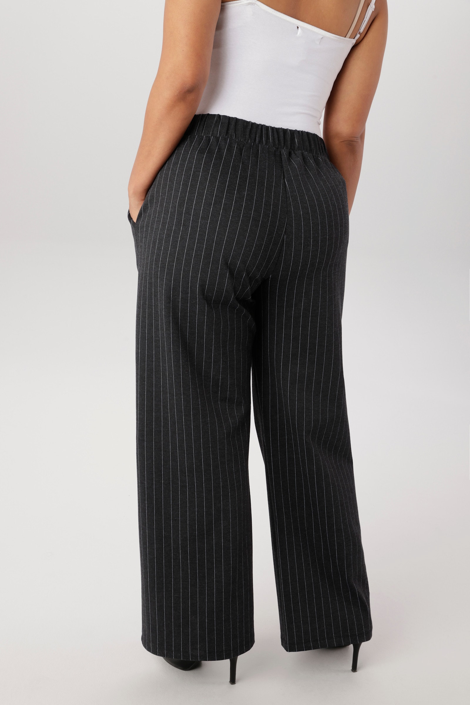 Aniston PLUS Schlupfhose - anthrazit-hellgrau
