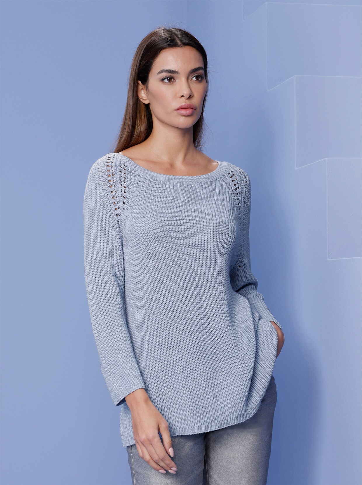heine Pullover - eisblau