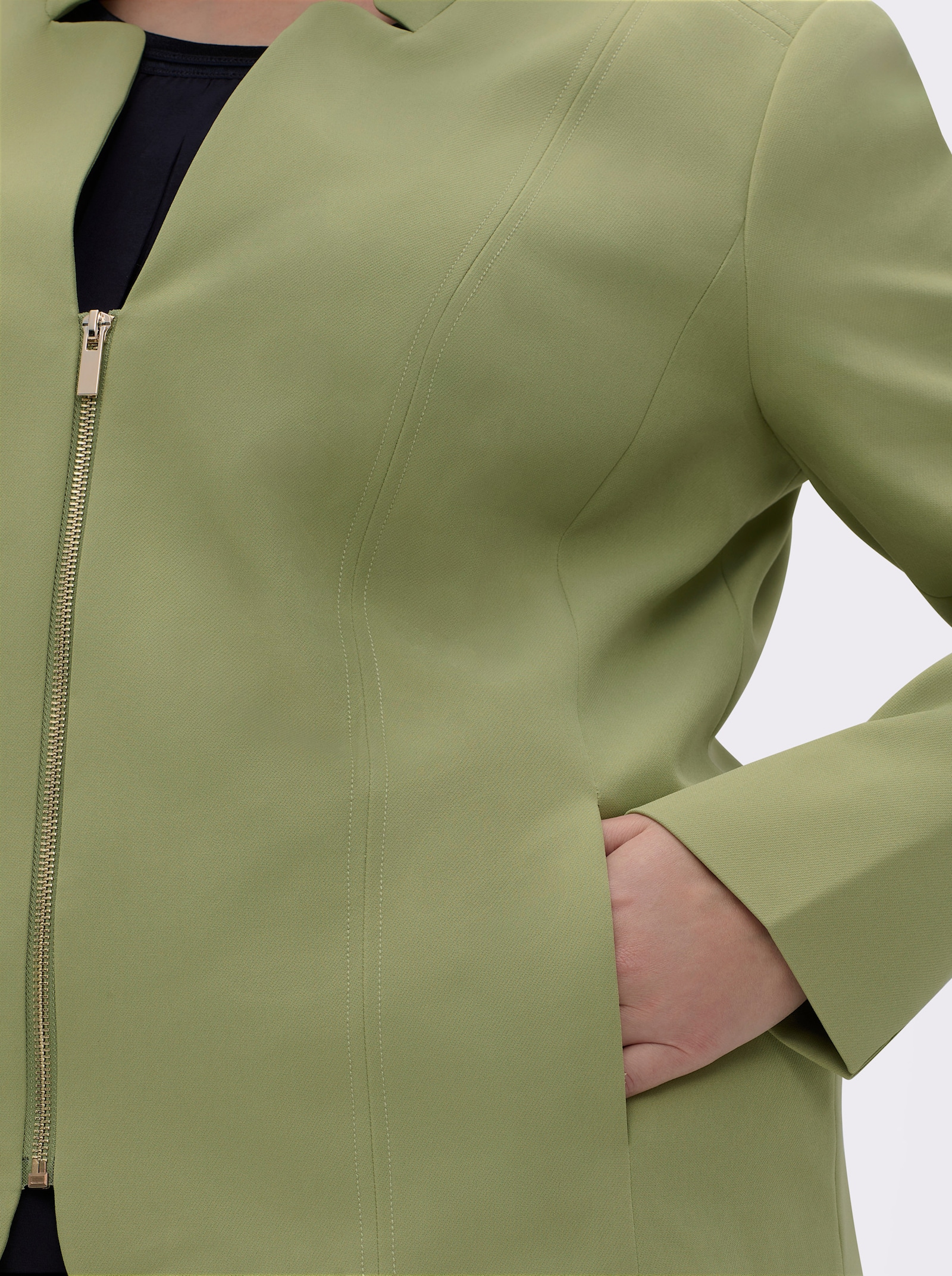 Jackenblazer in bügelfreier Qualität - schilf