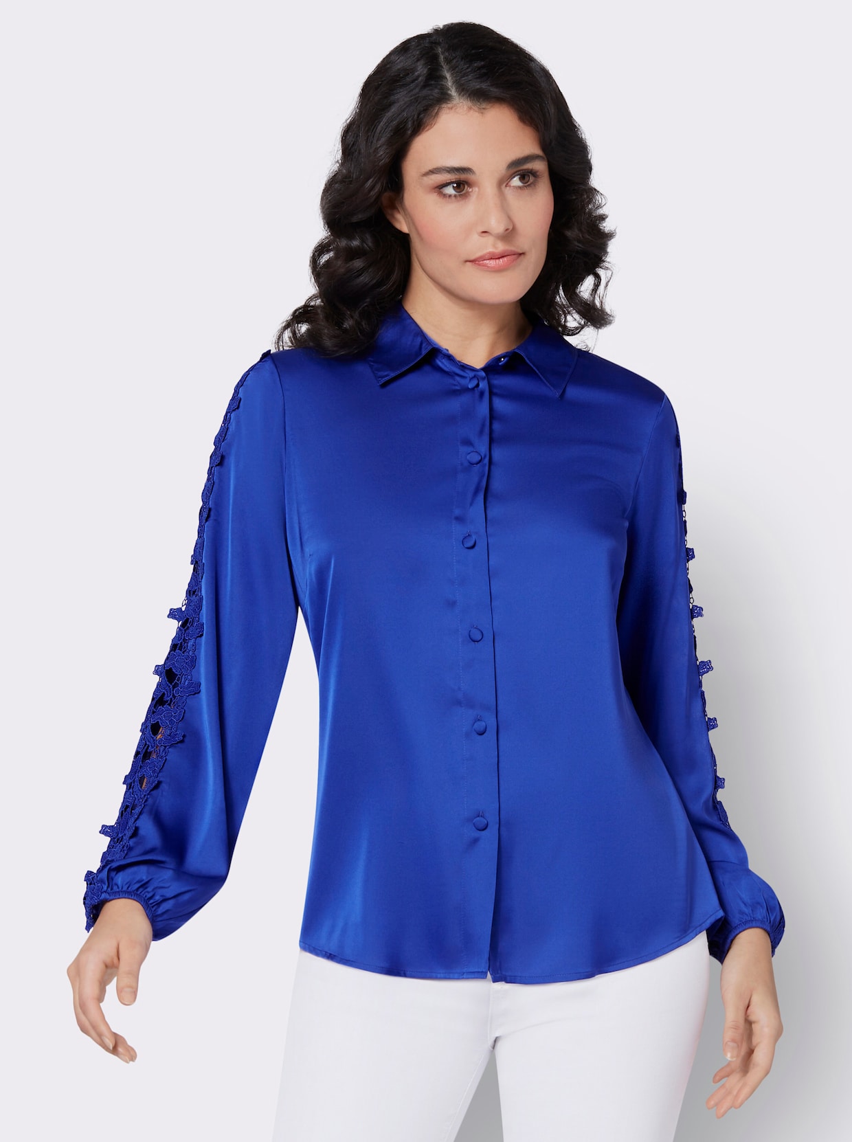 Bluse - royalblau