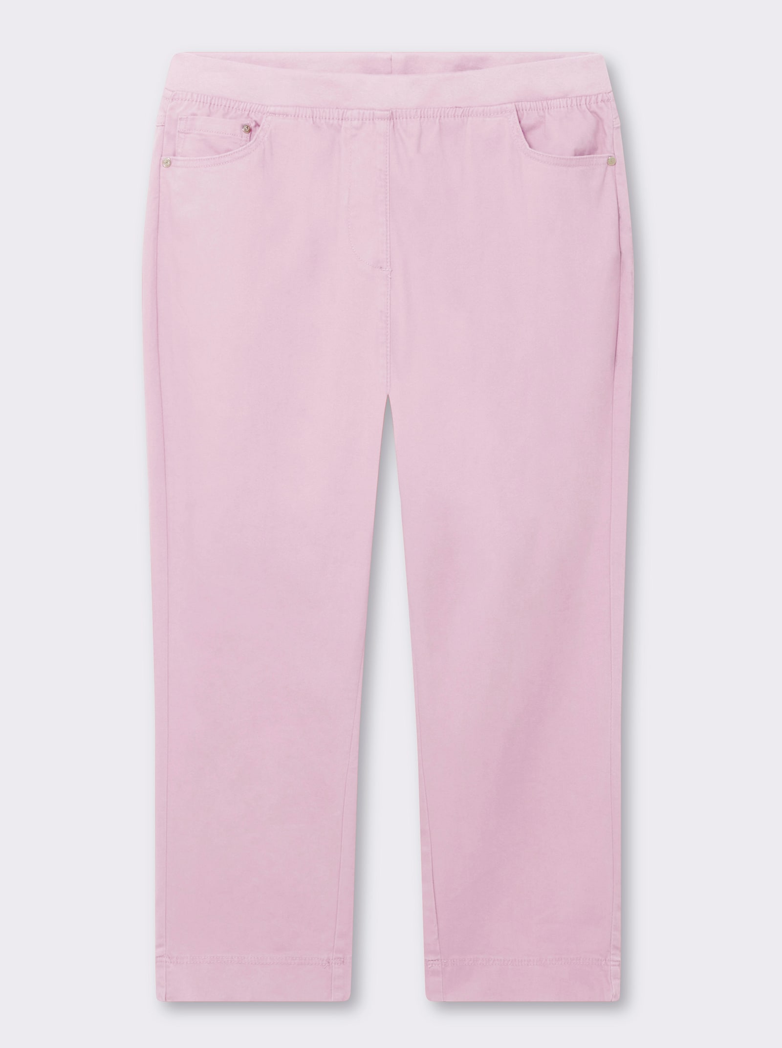 7/8-Jeans mit Jersey-Bund in softer Qualität - rosé