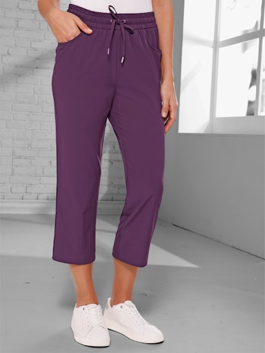 7/8-Hose atmungsaktiv und pflegeleicht - traube