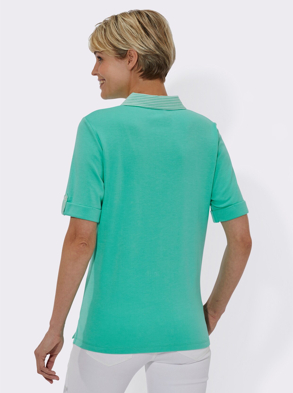 2-in-1-Shirt - blaugrün