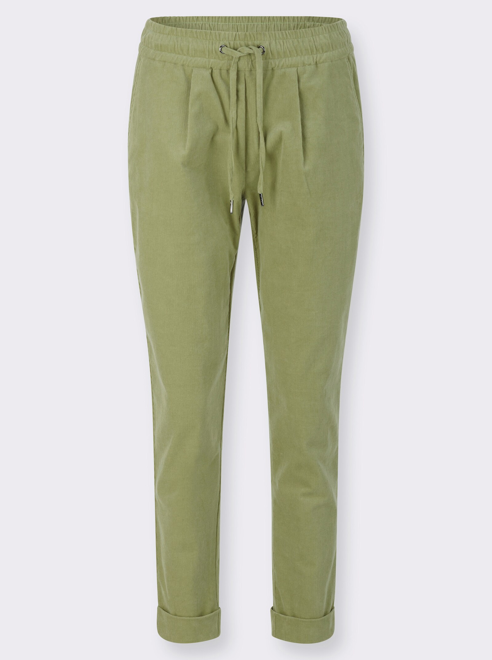 Cordhose mit Schlupfbund - schilf