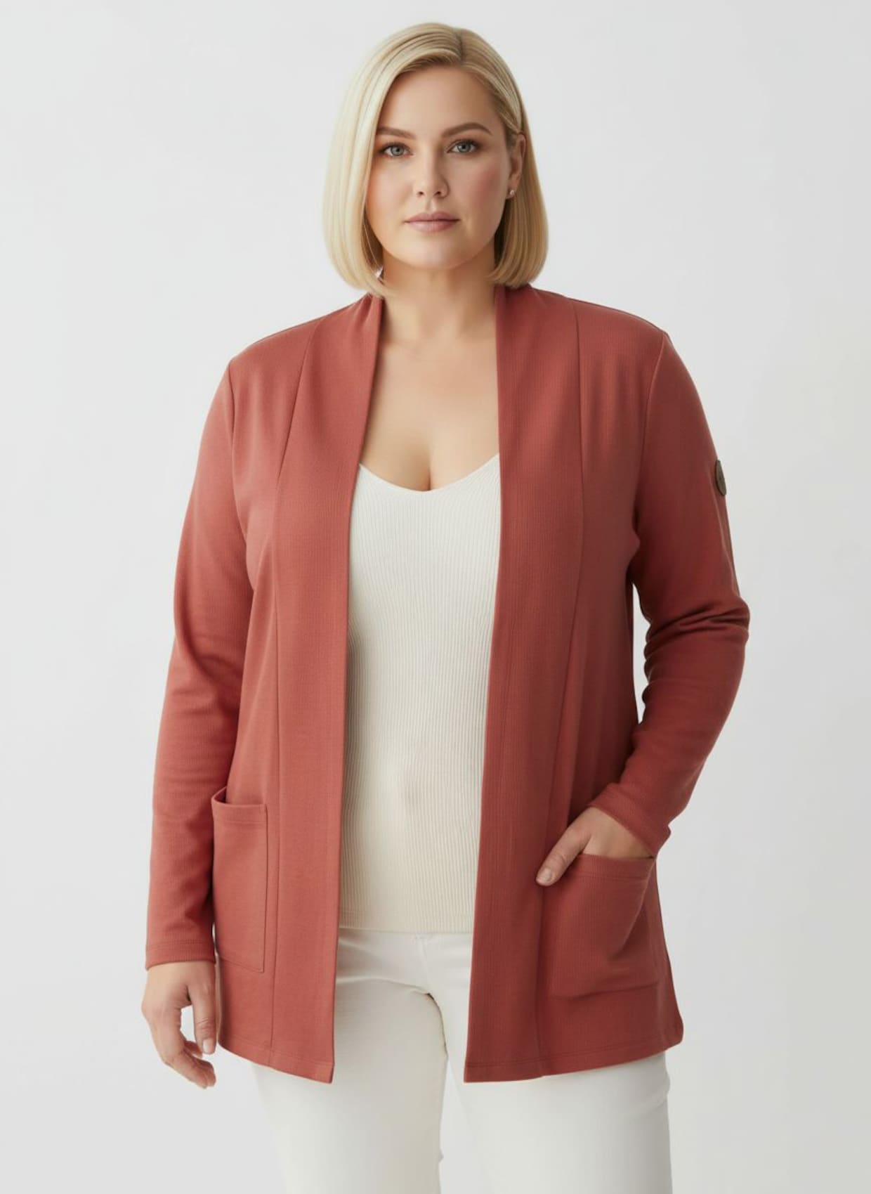 Shirtjacke mit Schalkragen - terra