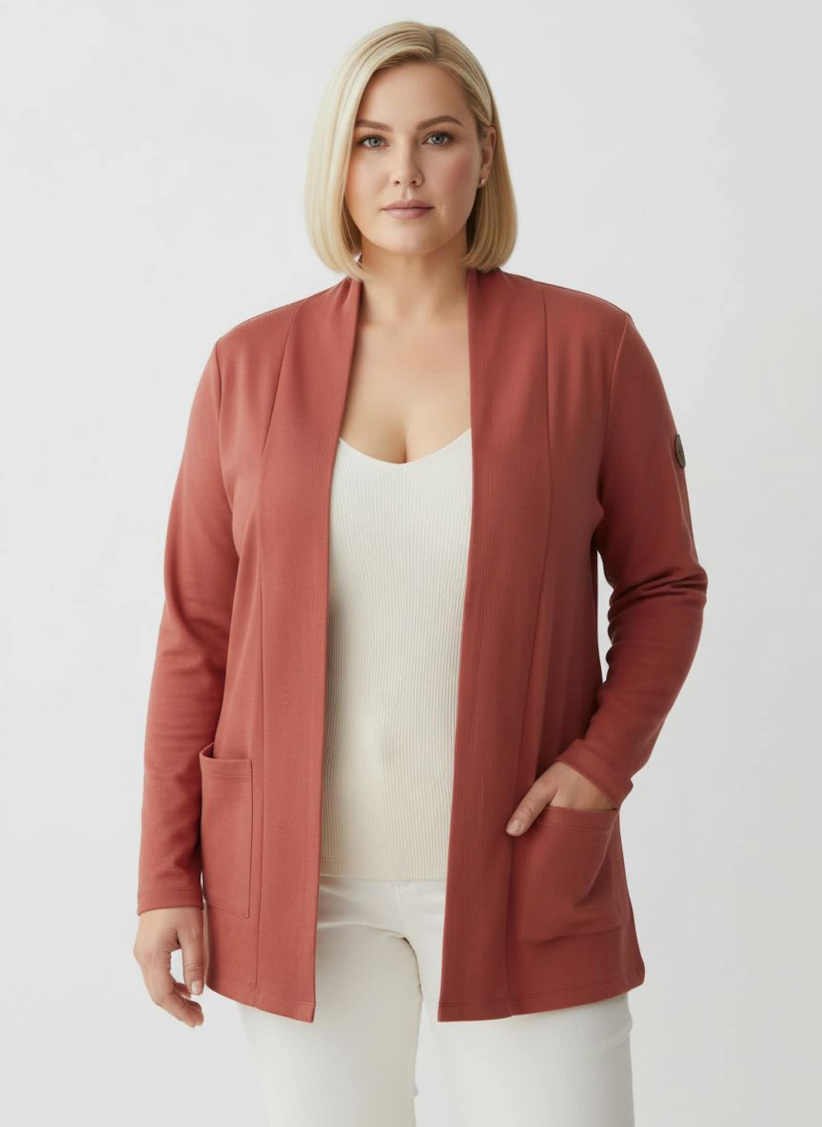 Shirtjacke mit Schalkragen - terra