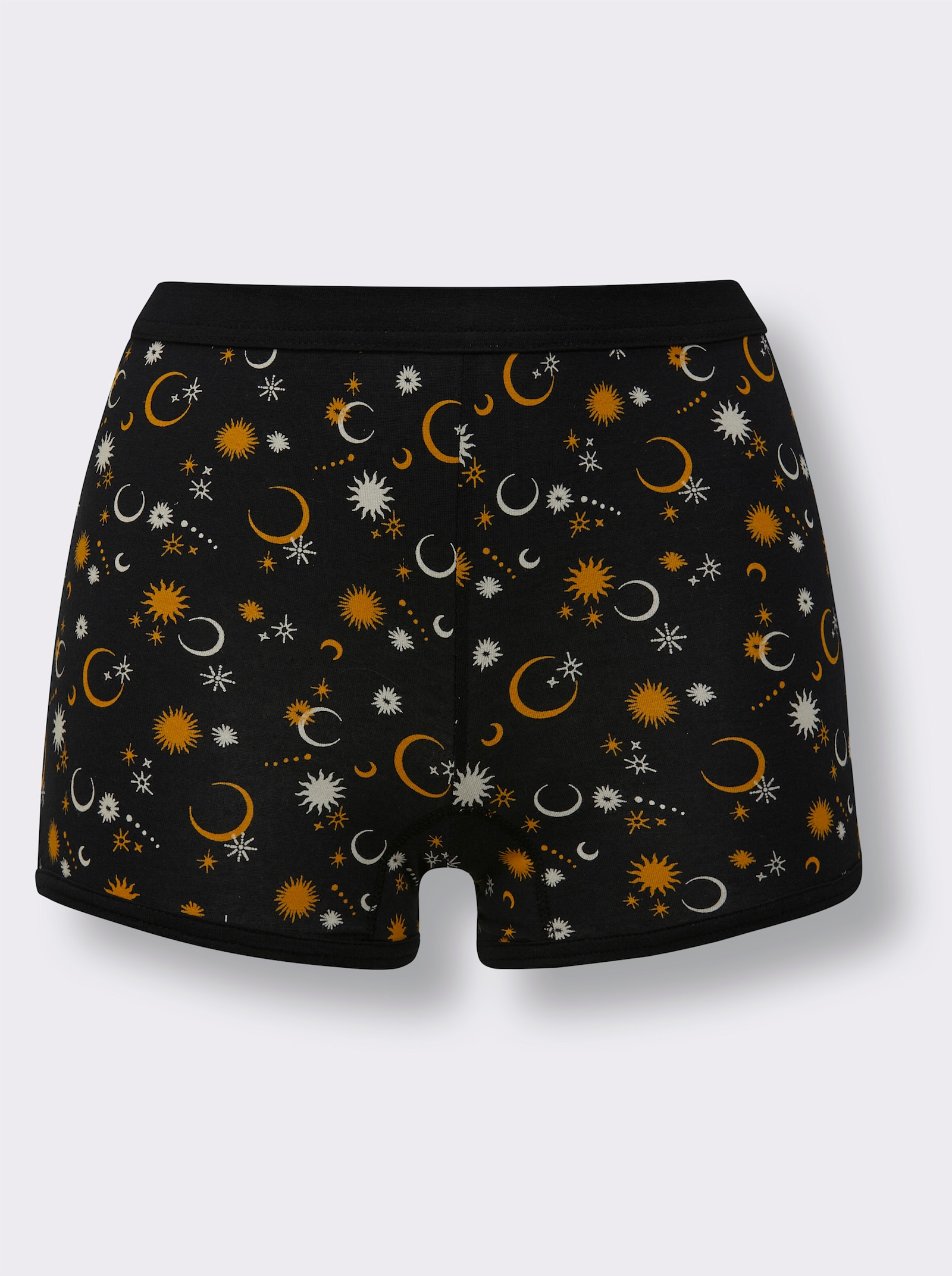 wäschepur Panty mit Sternen-Druck - schwarz-bedruckt