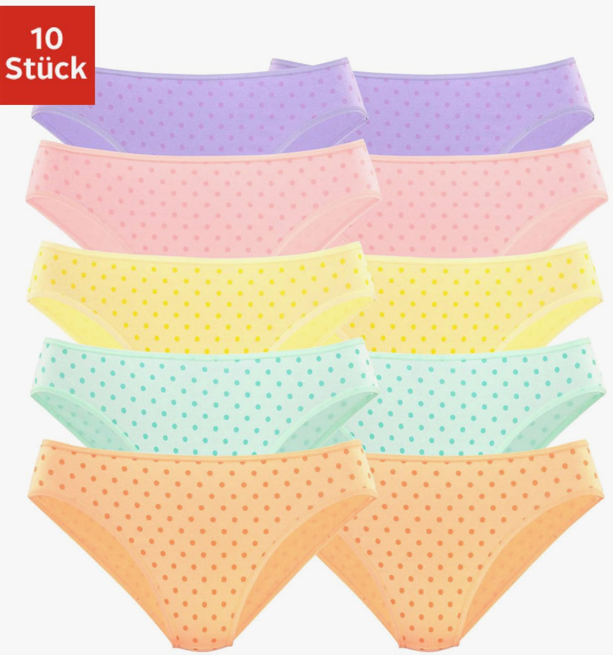 petite fleur Bikinislip - lila, roze, geel, groen, oranje