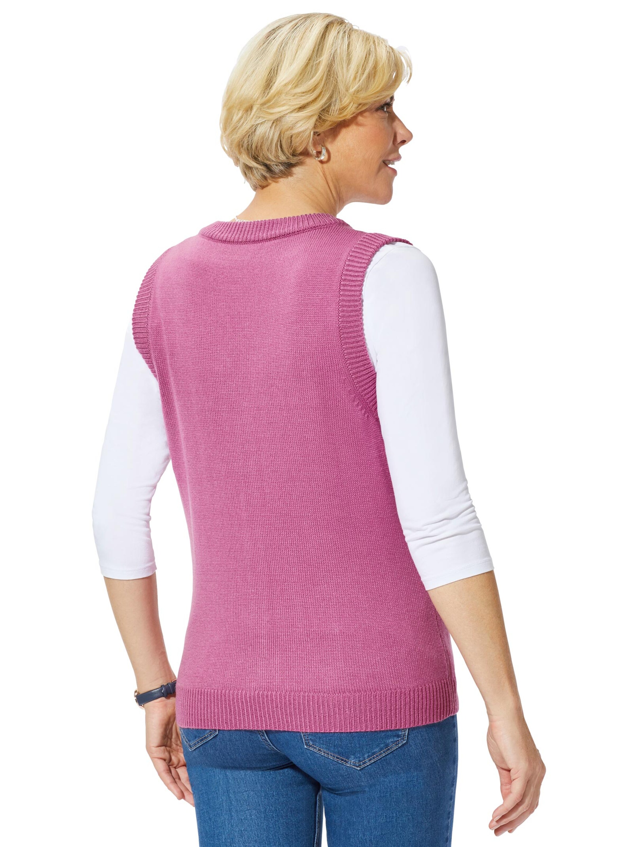 Strickweste - fuchsia