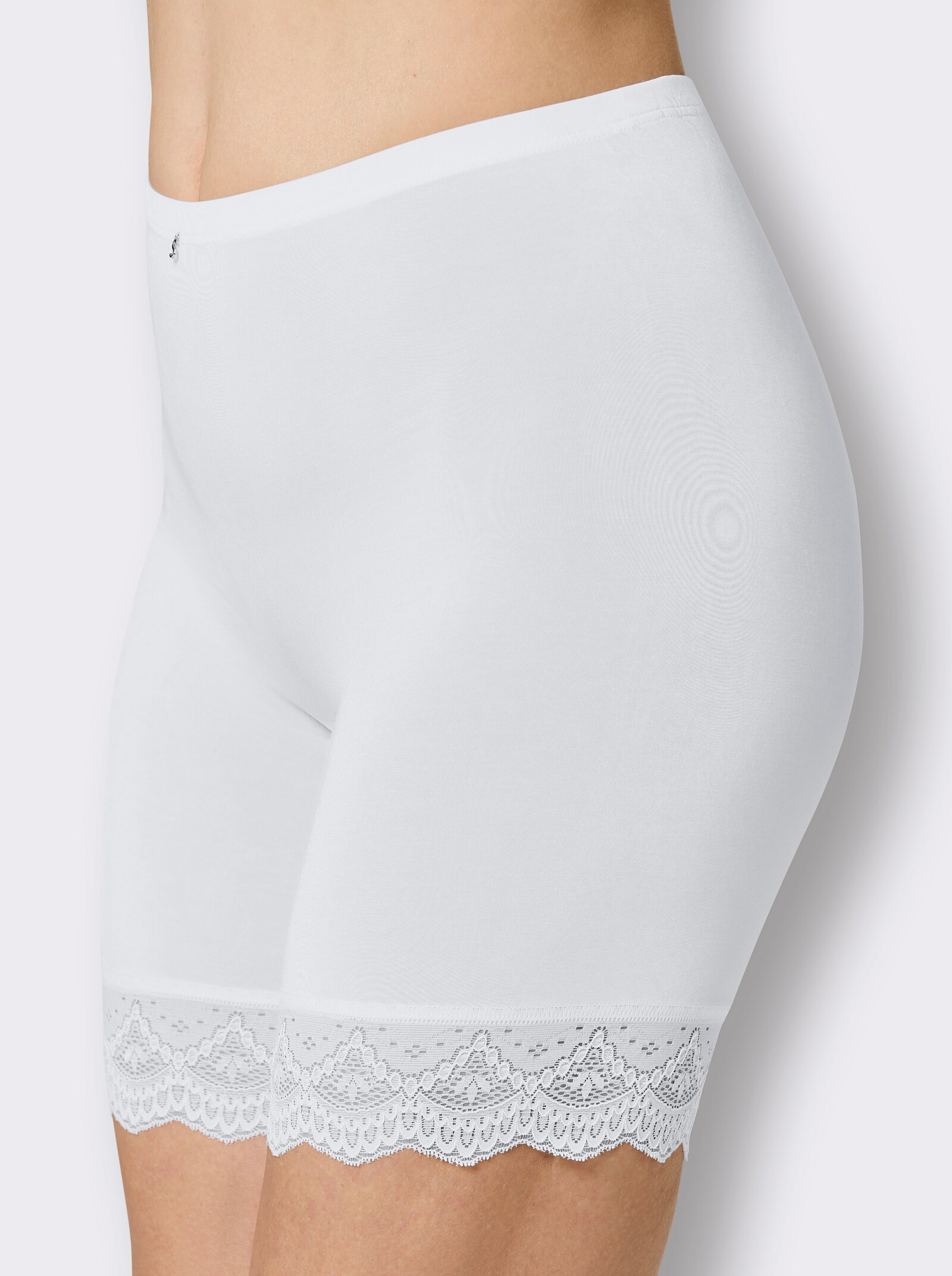 Speidel Longpanty mit Spitze - weiß
