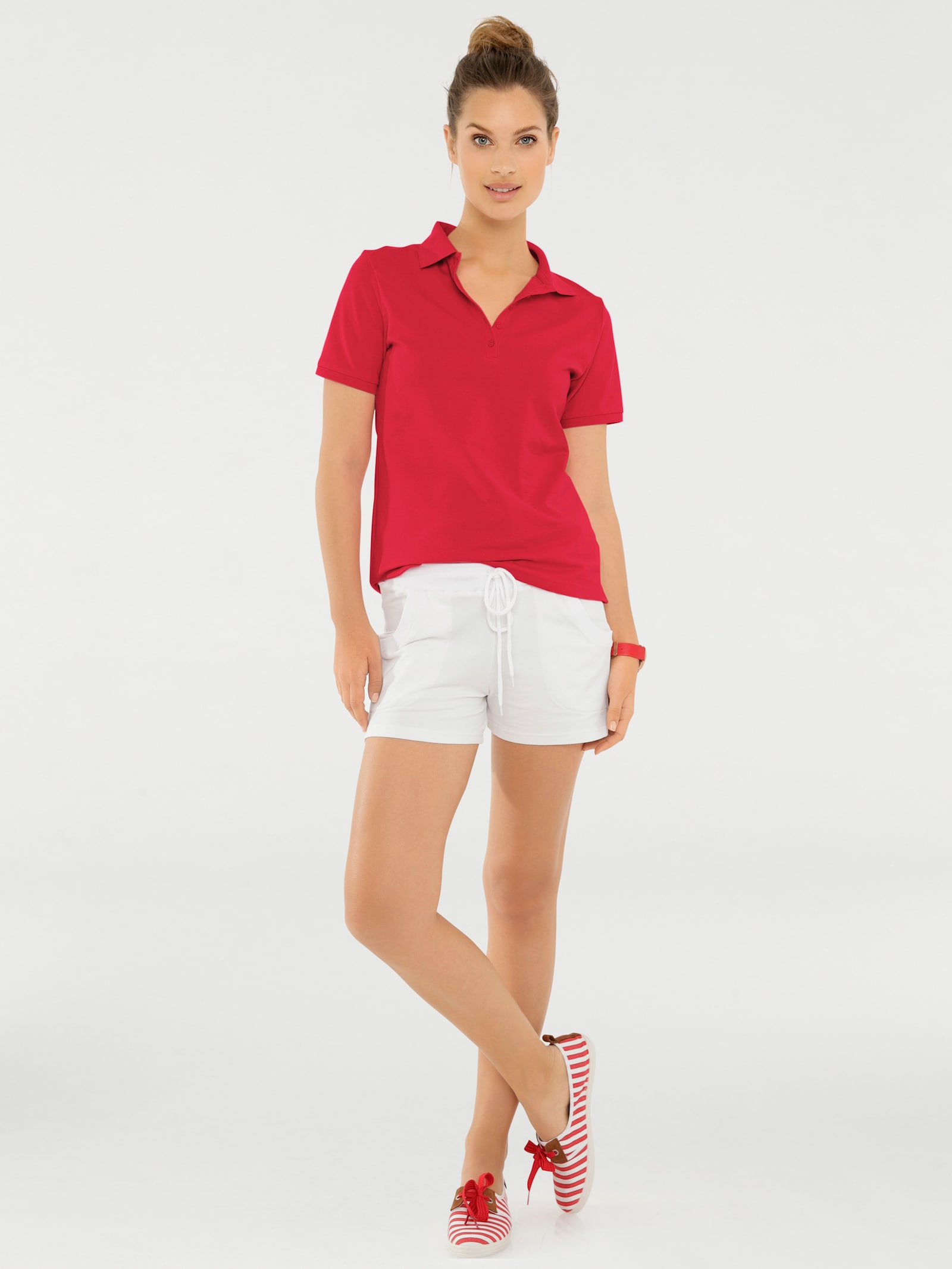 heine Poloshirt in Pikee-Qualität - rot