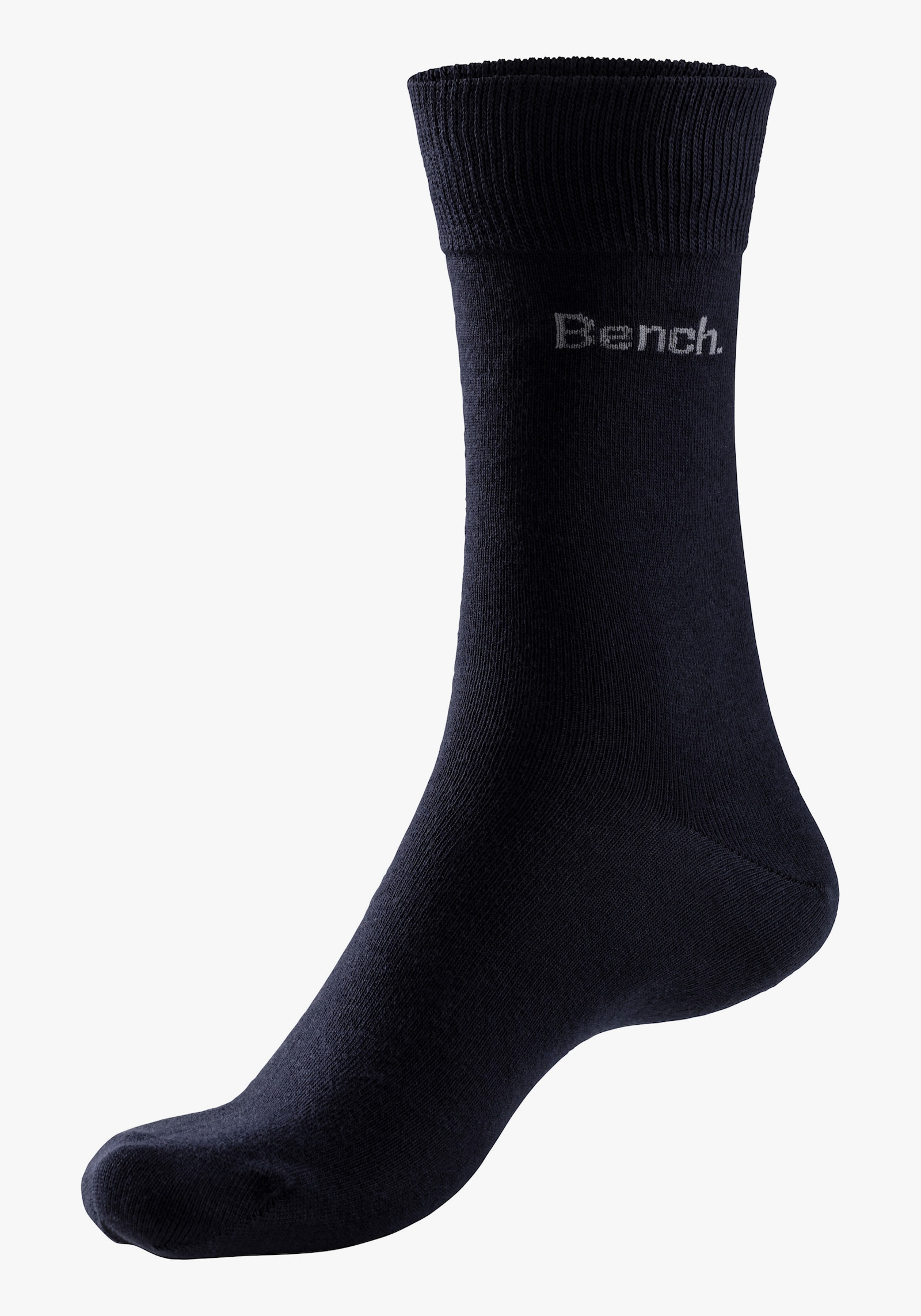 Bench. Basicsocken - 2x marine, 2x jeansblau-meliert