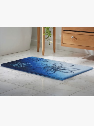 Grund Badematte - blau-braun