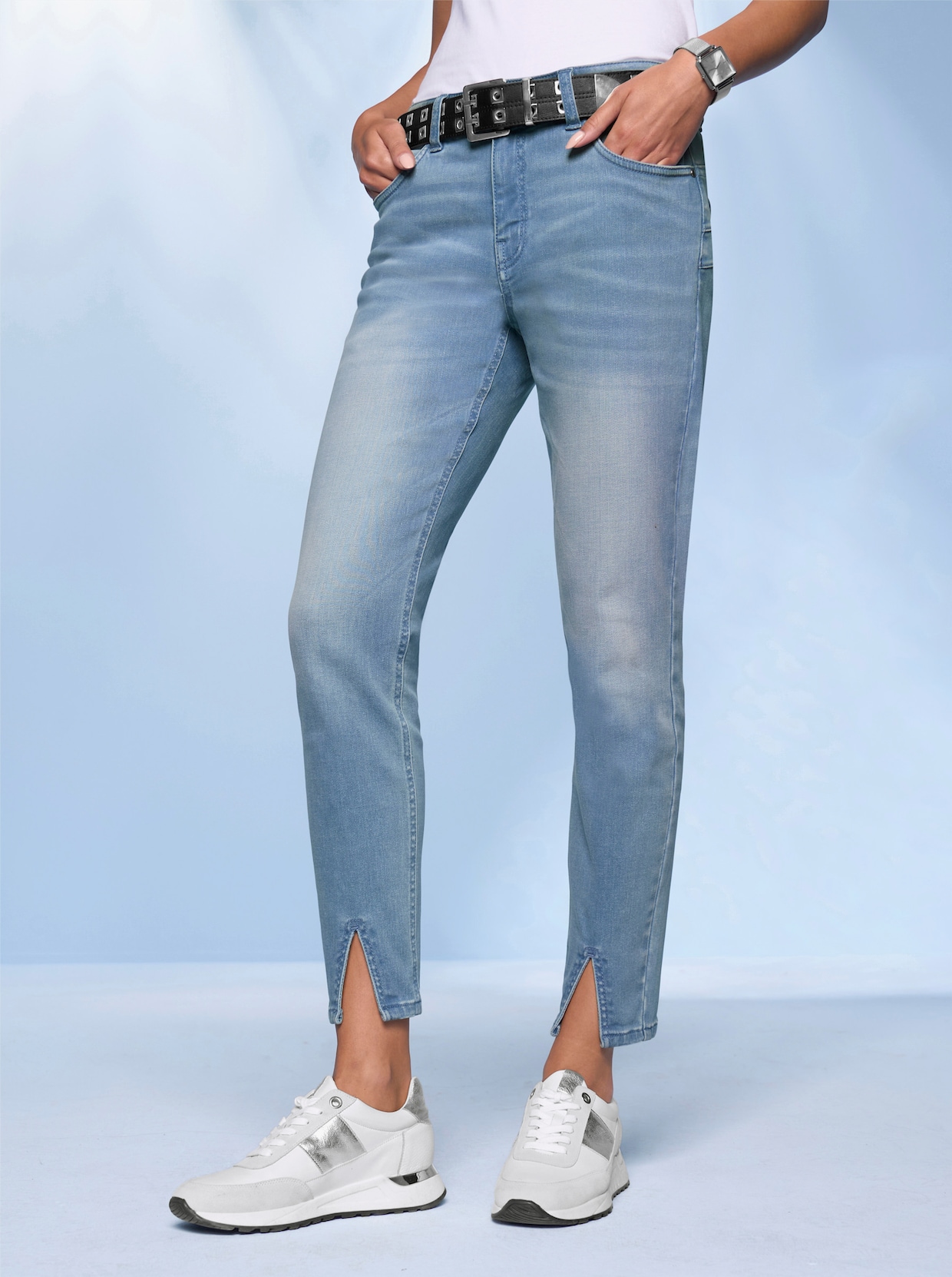 heine Push-up-Jeans - blue-bleached