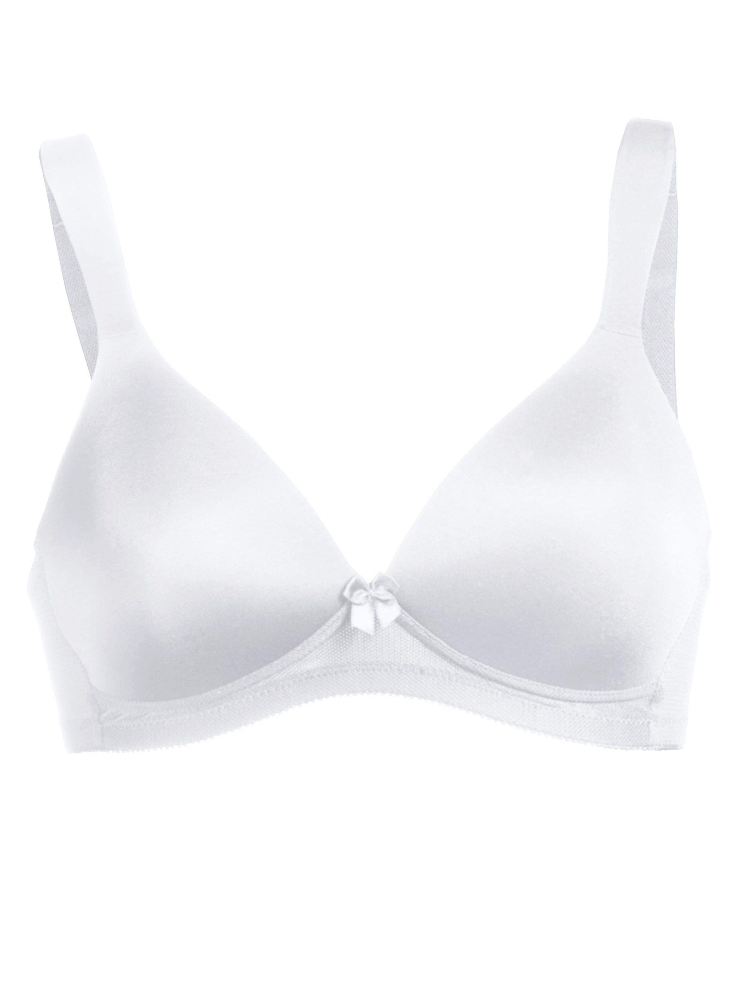 Naturana T-Shirt-BH ohne Bügel - weiß
