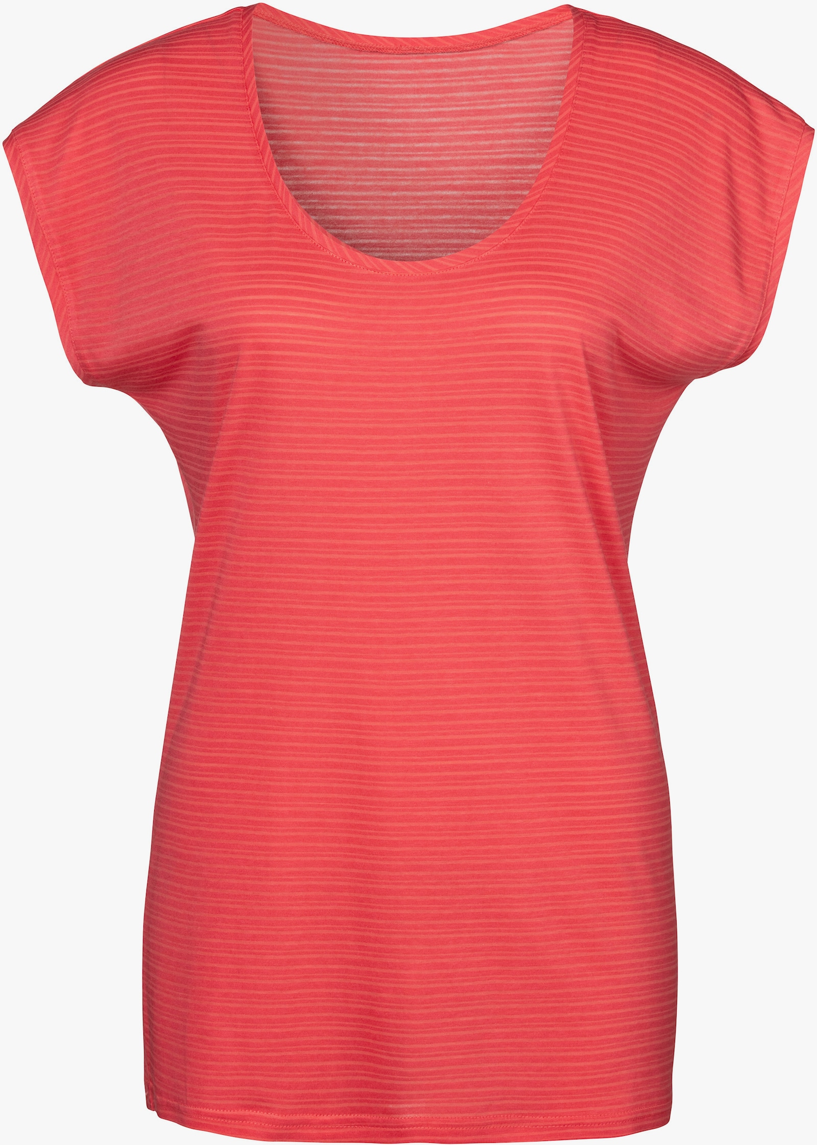 Beachtime Kurzarmshirt - koralle, creme