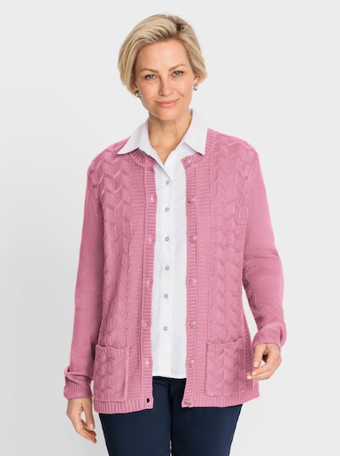 Strickjacke - altrosa