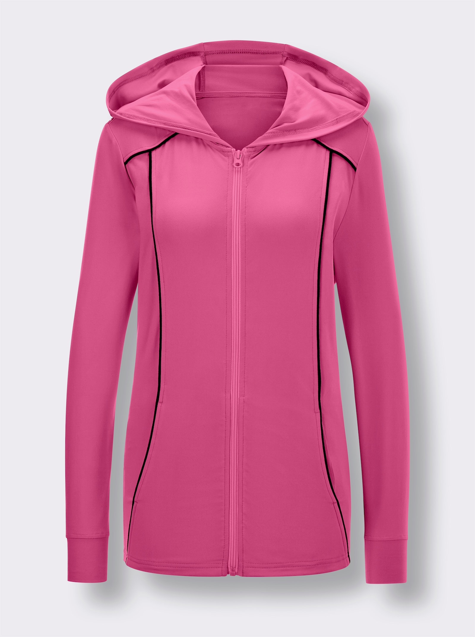 Catamaran Sports Sportjacke mit Kontrastpaspeln - fuchsia-schwarz