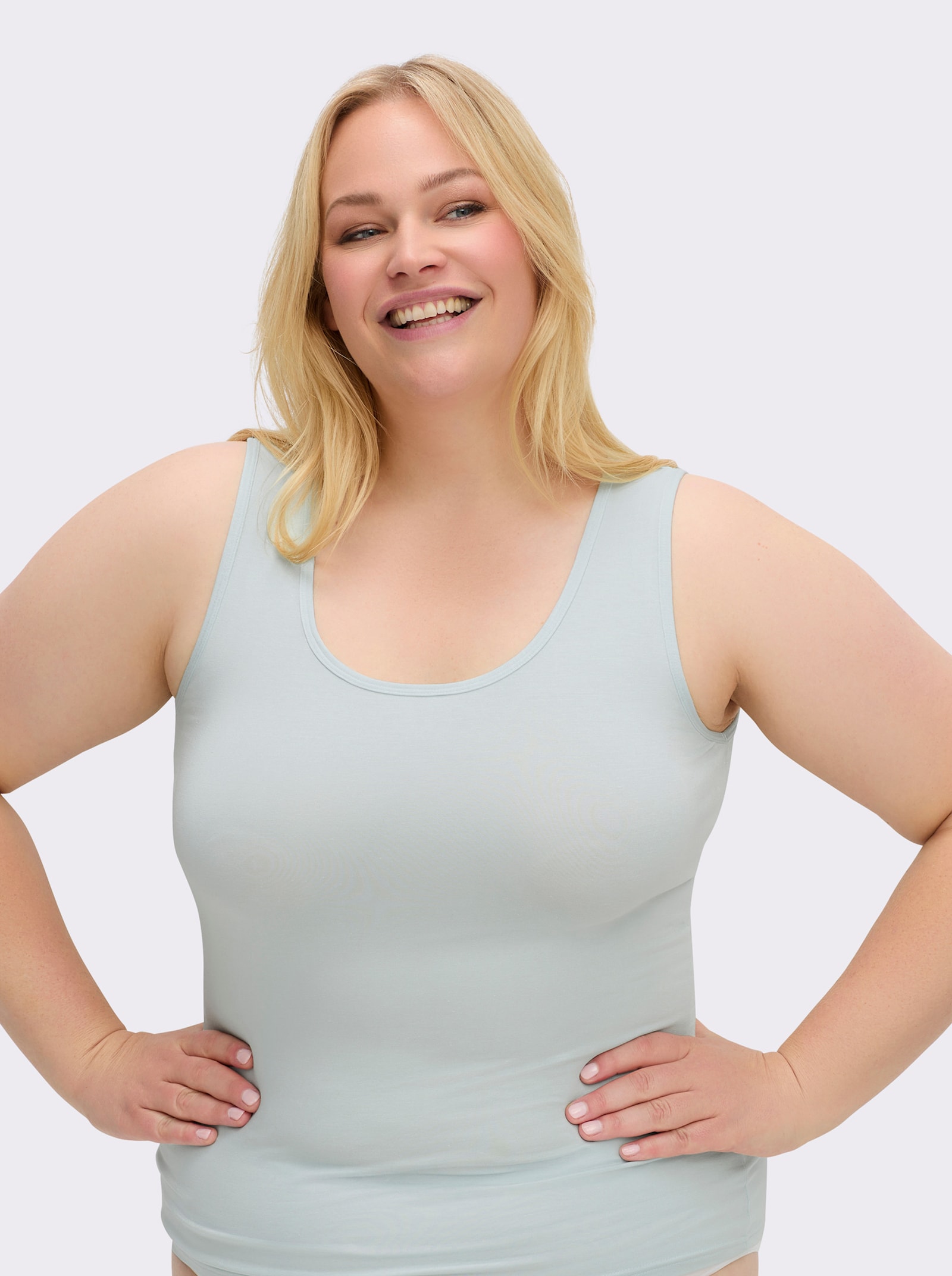 wäschepur Achseltop mit breiten Trägern - mint