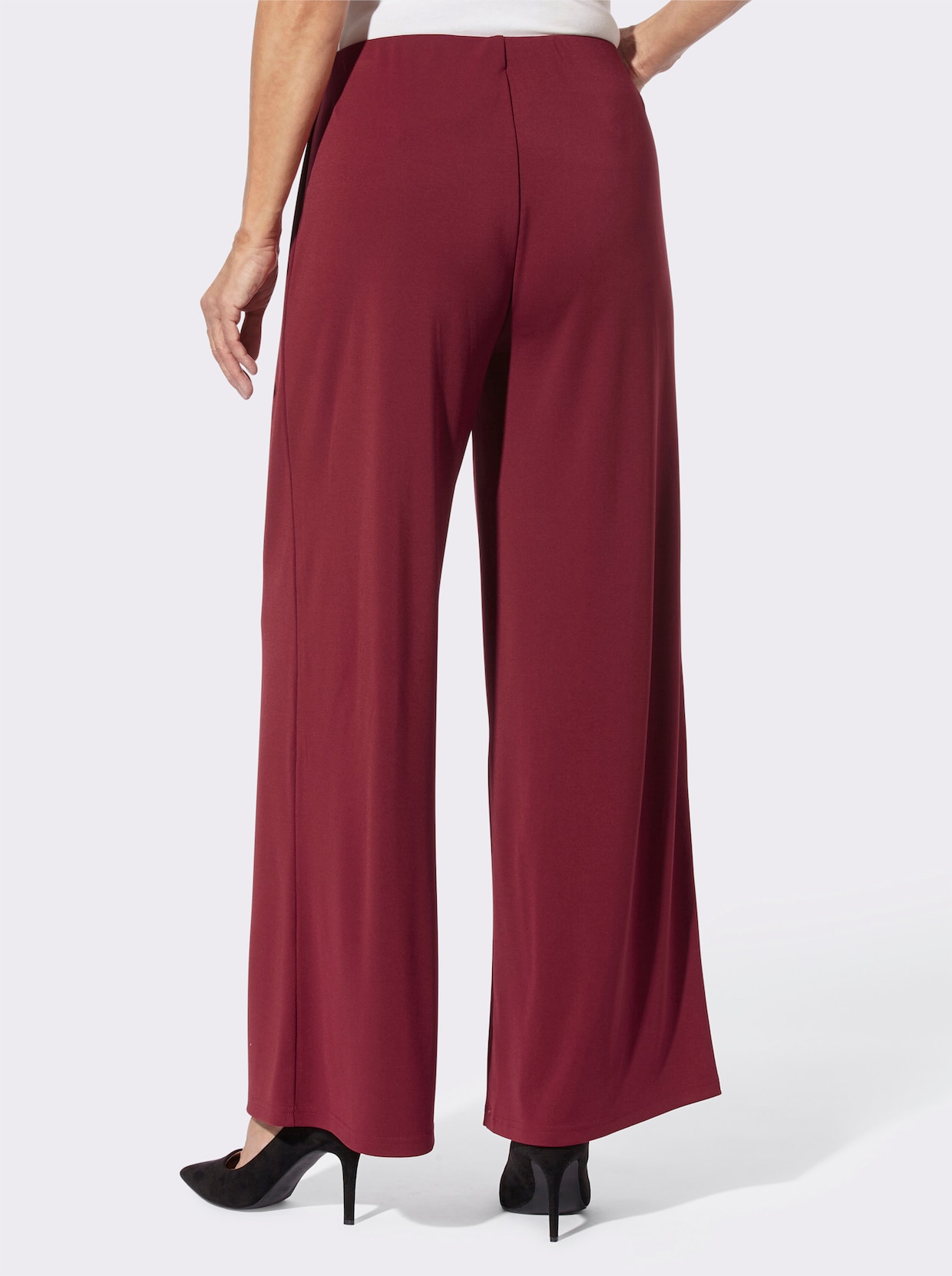 Jersey pantalon - donkerrood