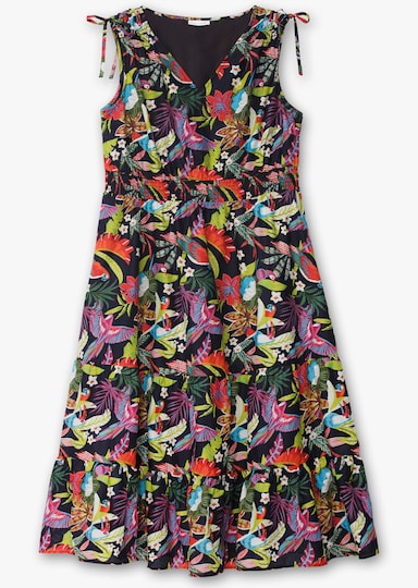 sheego by Joe Browns Maxikleid - blau-gemustert