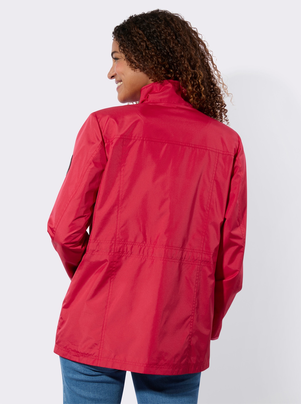 Jacke - erdbeere-weiß