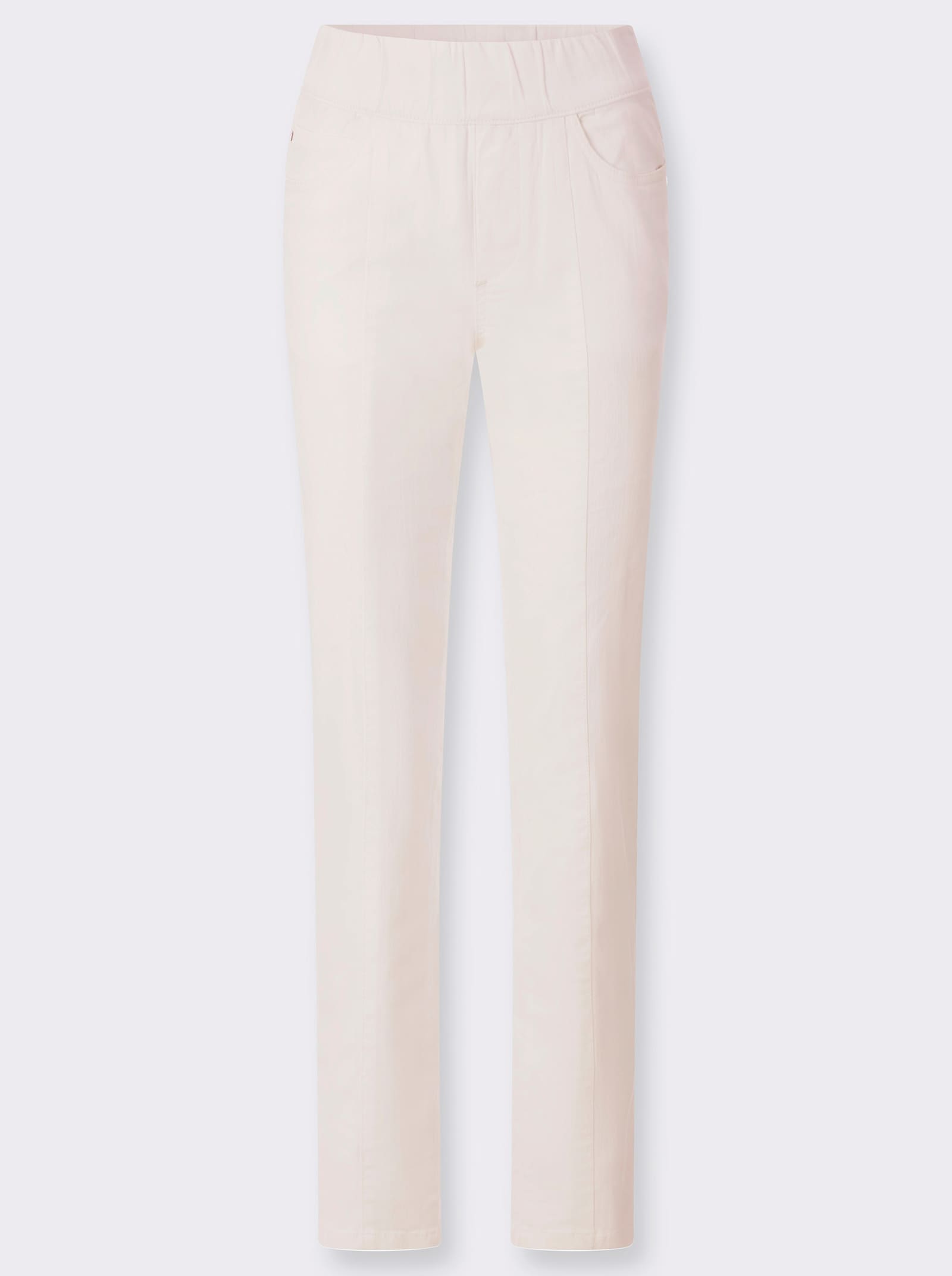 Comfortjeans in 5-pocketsmodel - ecru