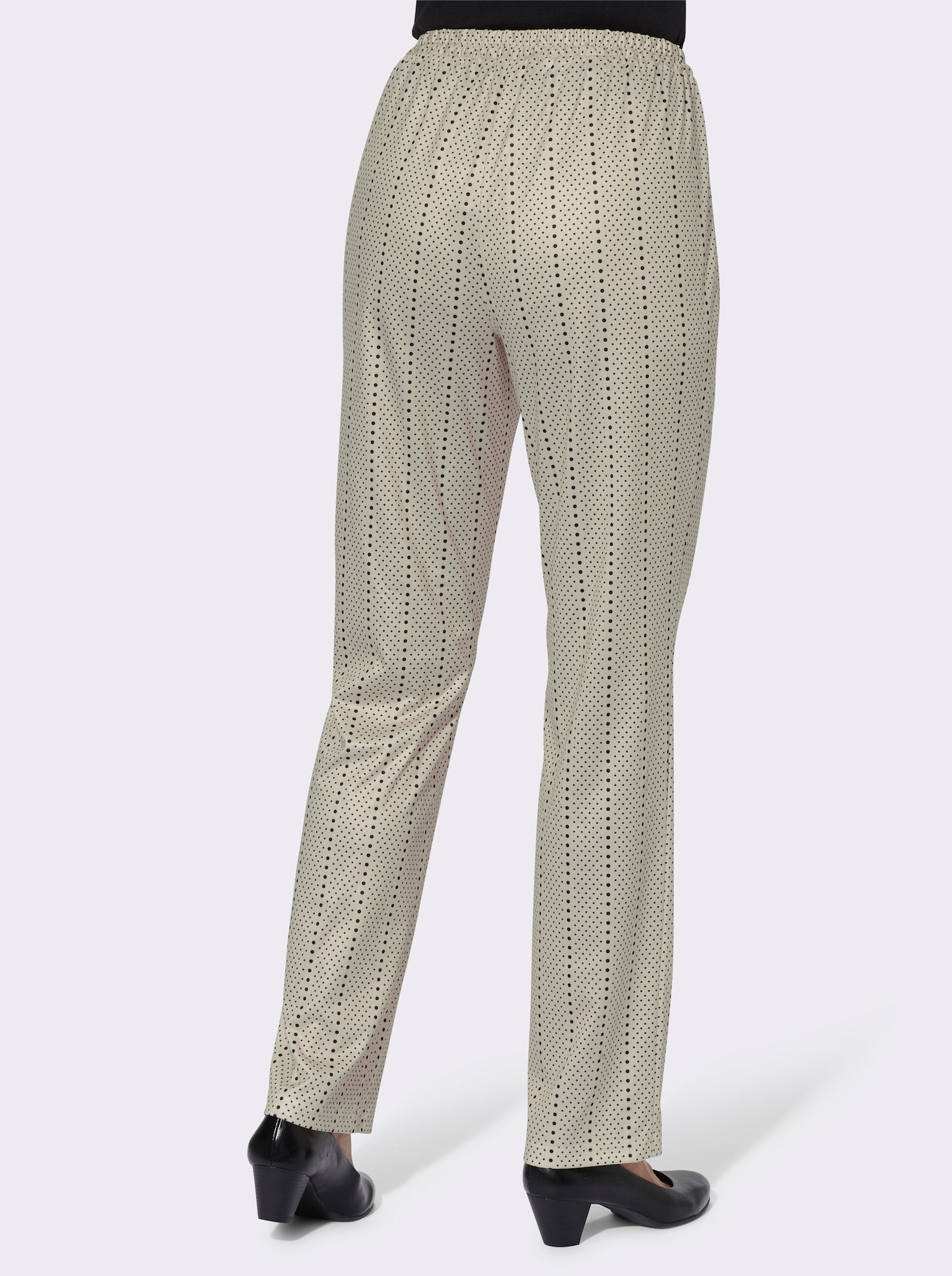 Jerseyhose mit Bindeband - sand-getupft