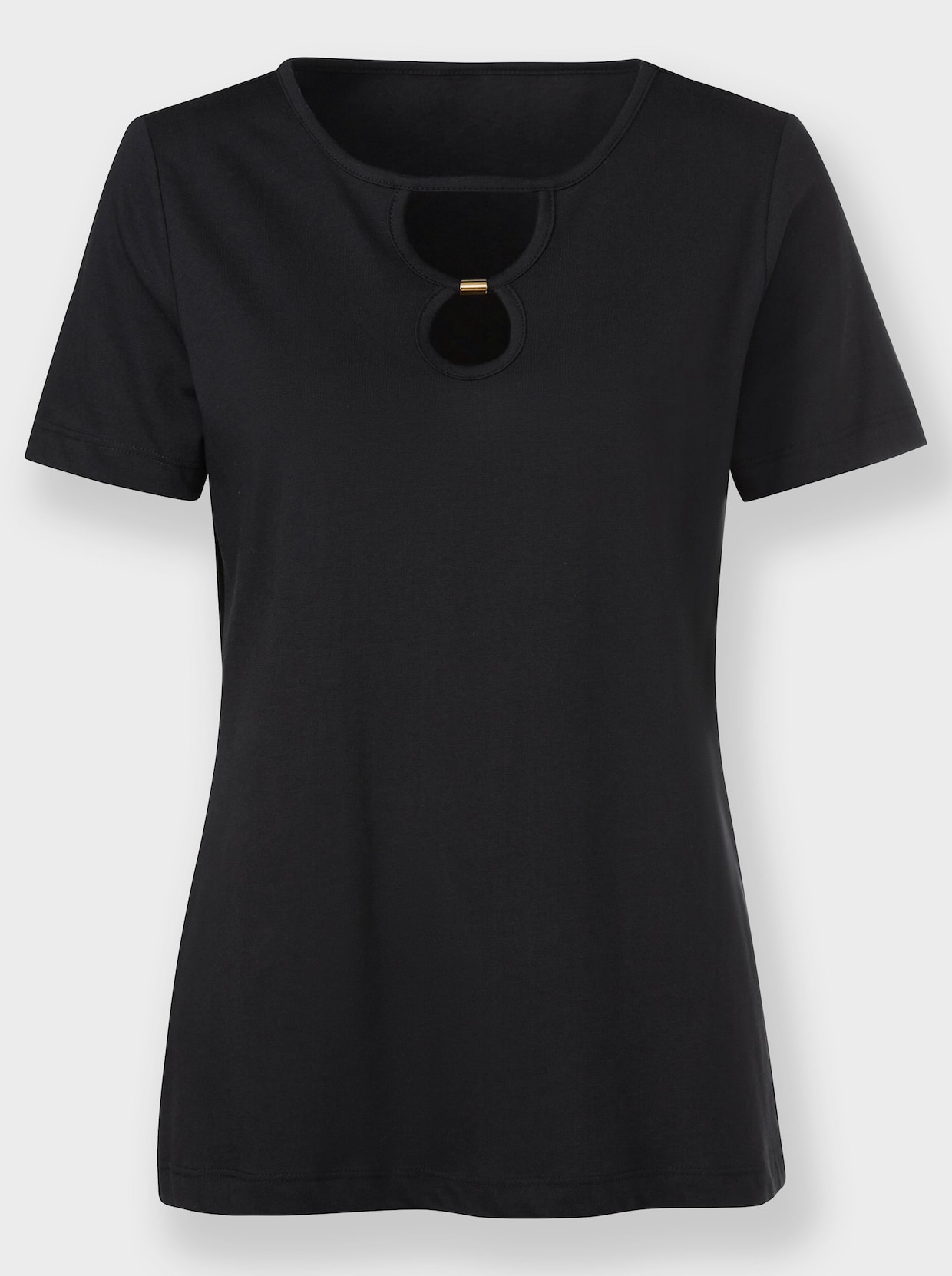 heine Shirt met korte mouwen - zwart