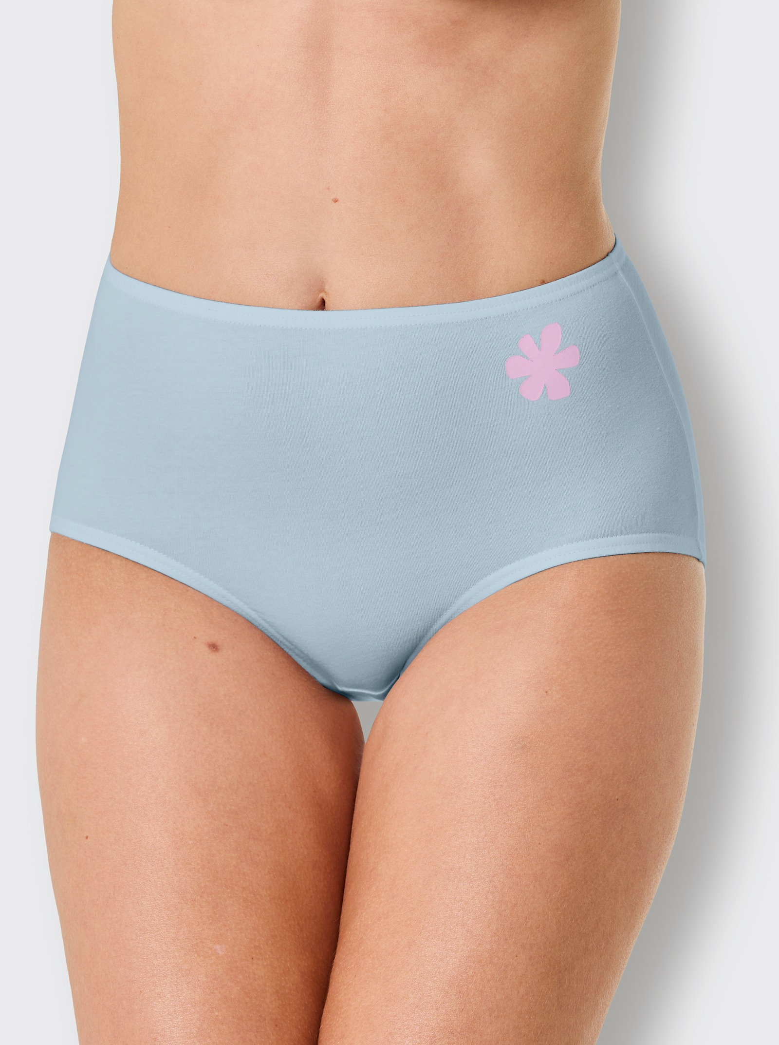 wäschepur Tailleslip - 2x lichtblauw + 2x vanille + 2x lila