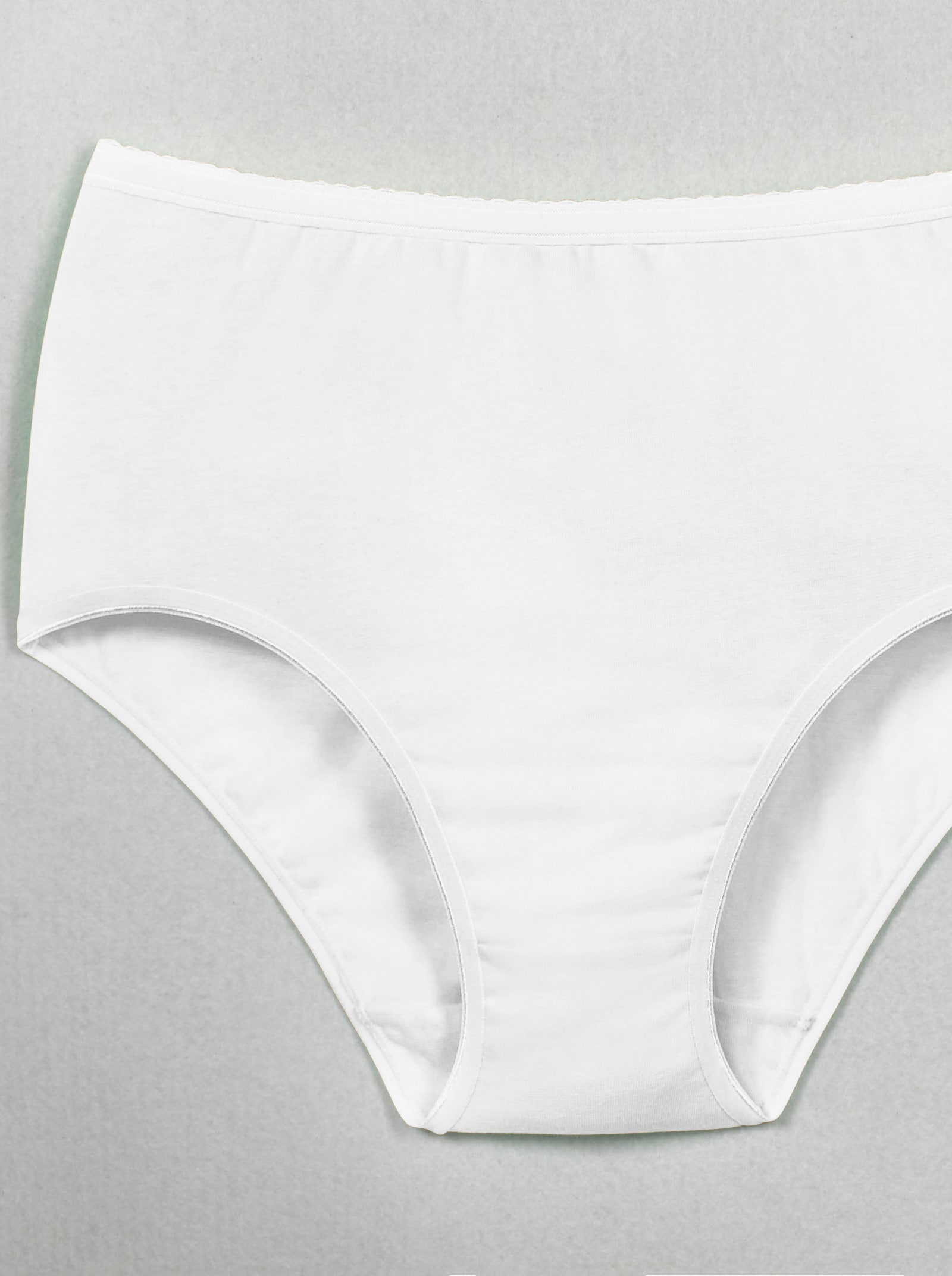 wäschepur Taillenslip aus Single-Jersey - 5x weiß