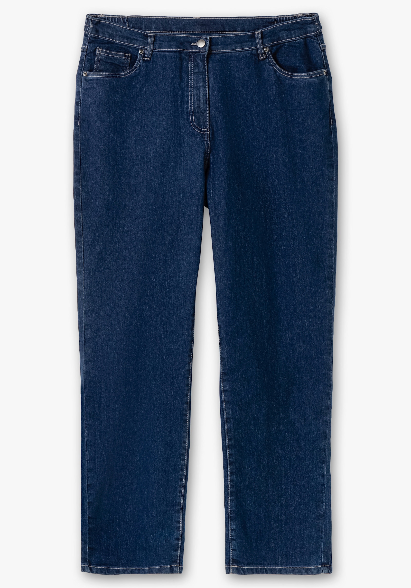 5-Pocket-Jeans mit Stickerei-Motiv - blue-stone-washed