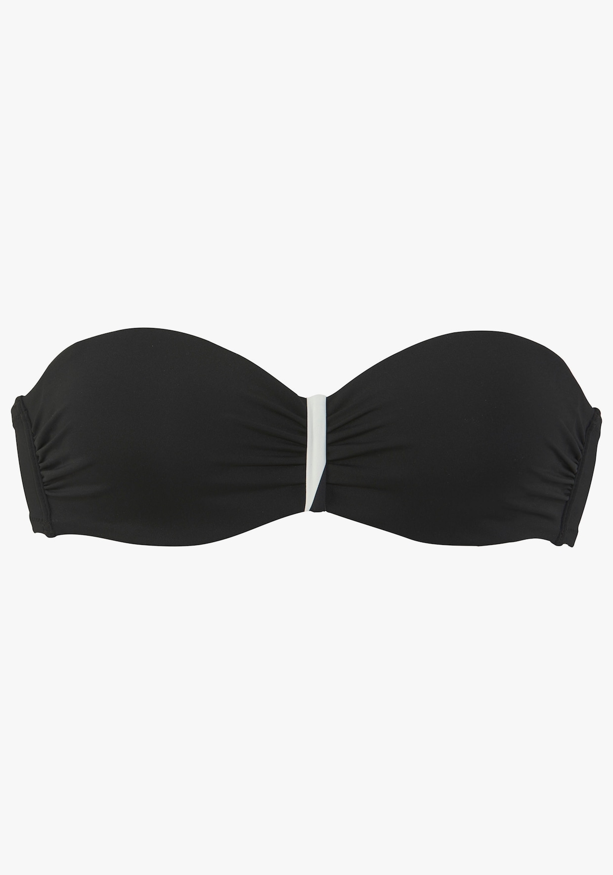 Bandeaubikini met beugel - zwart