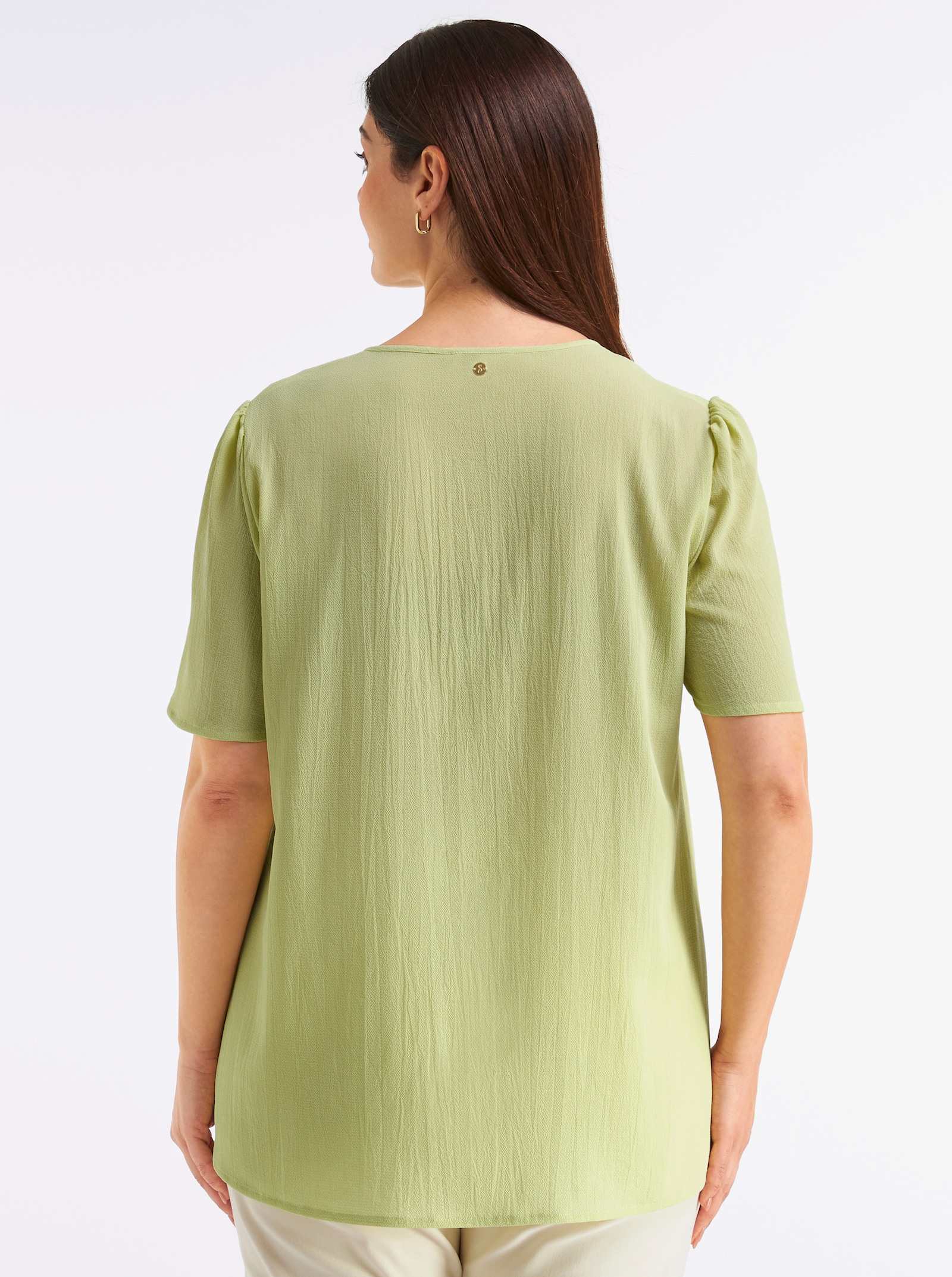 sheego Tunika mit Knopfverschluss - pistazie