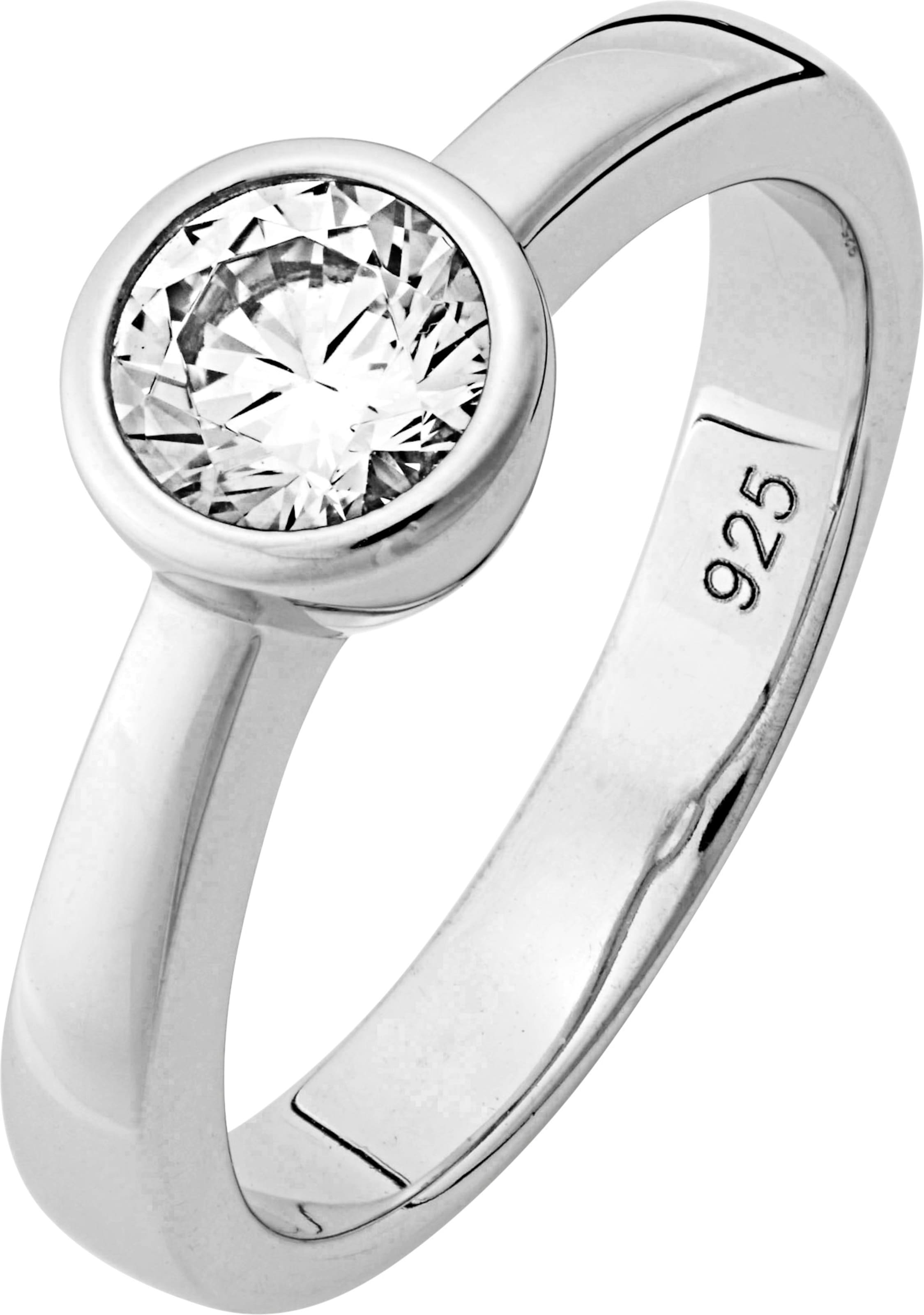 Ring günstig Kaufen-Ring in Silber 925 von heine. Ring in Silber 925 von heine <![CDATA[Ganz im Trend: Ring aus Silber 925. Mit aufsehenerregendem Zirkonia. ø ca. 6 mm. Im Brillantschliff. In Zargenfassung.]]>. 