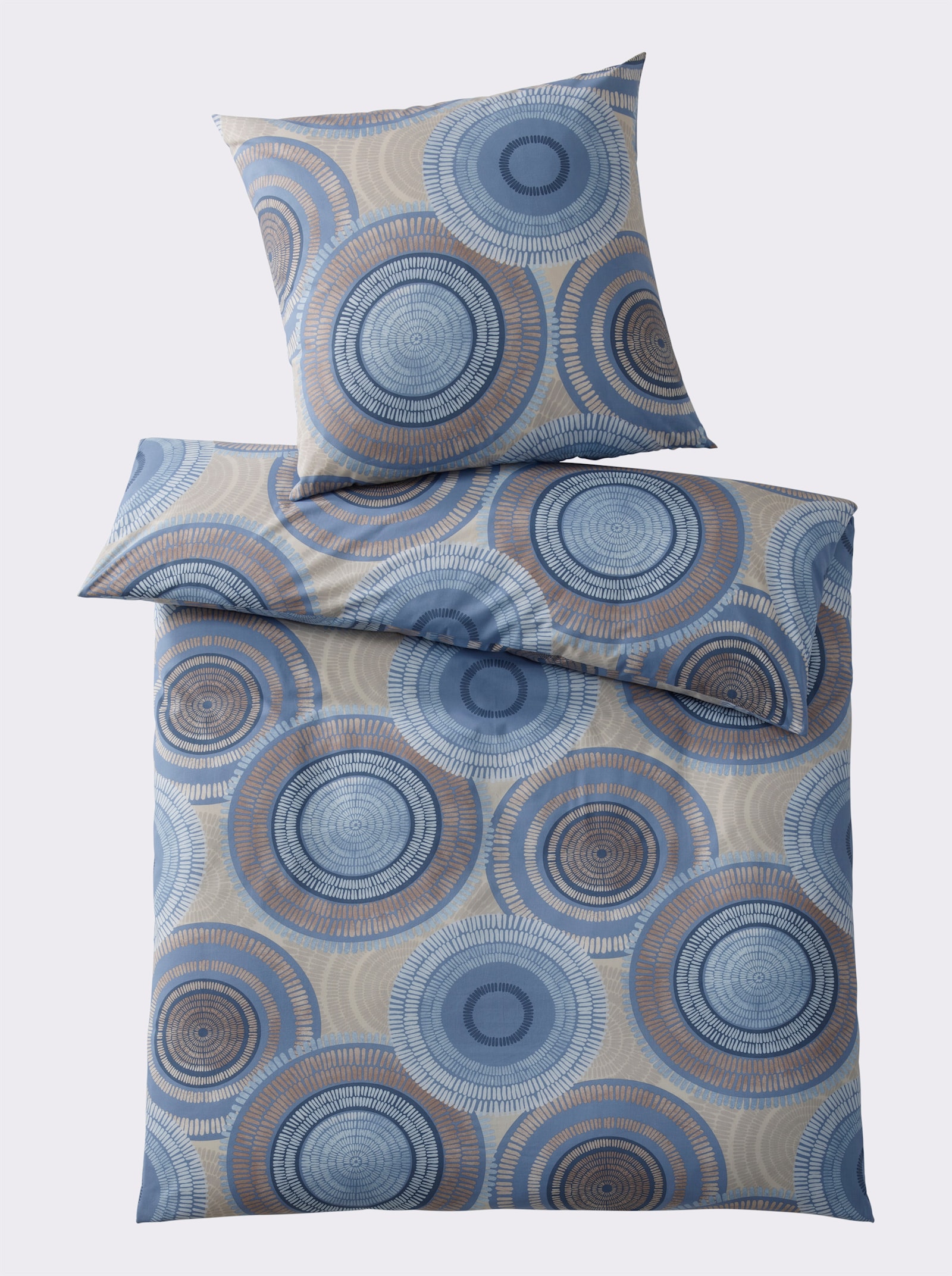 heine home Bettwäsche - natur-blau