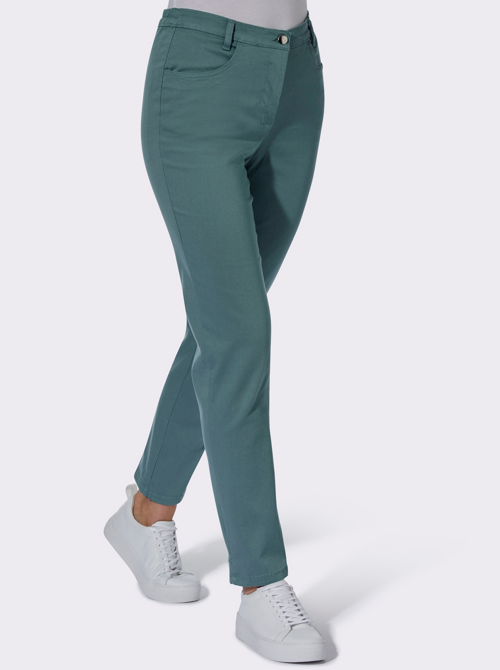 Jeans mit Stretch-Anteil - jade